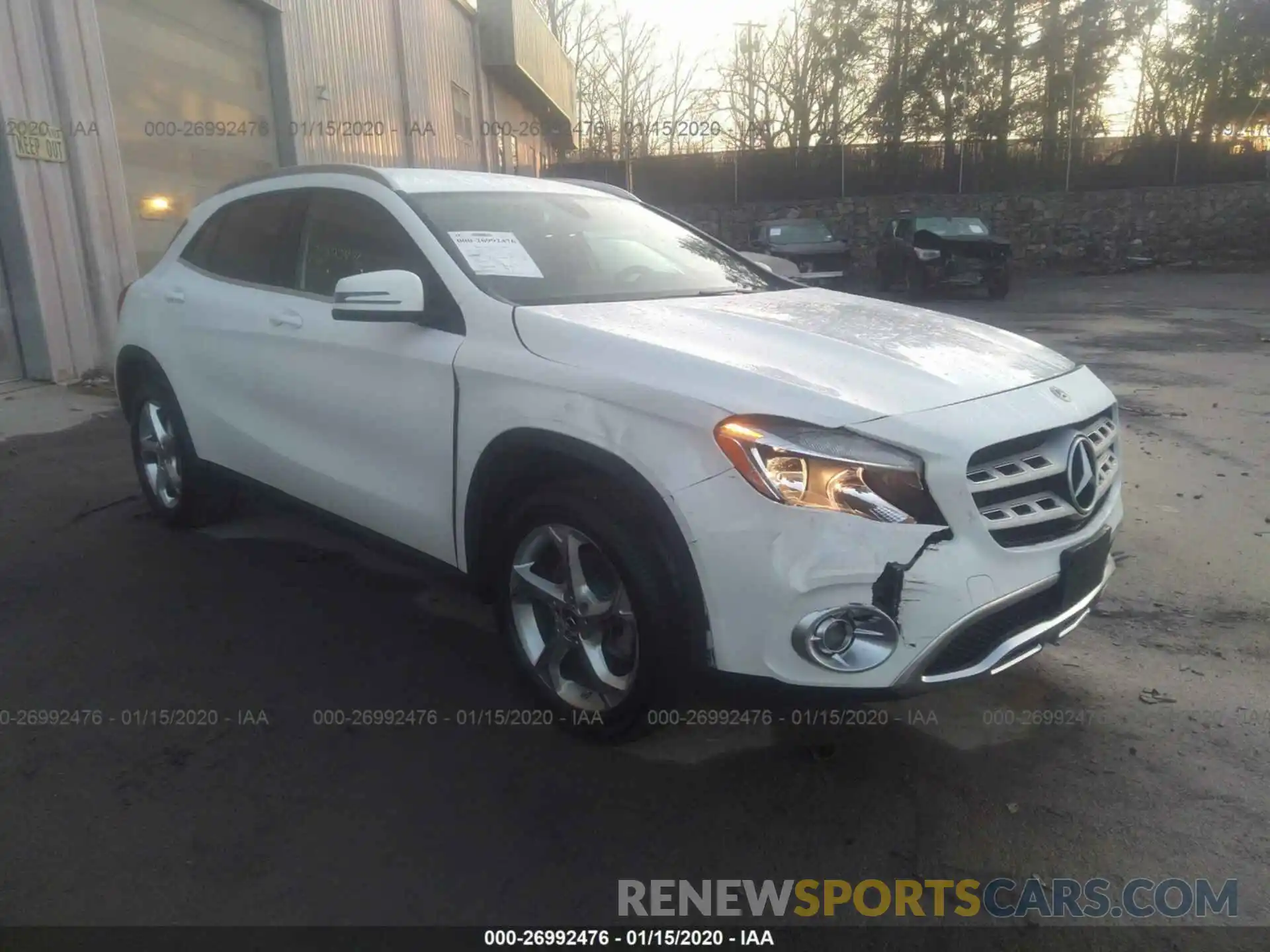 1 Photograph of a damaged car WDCTG4GB8LU024769 MERCEDES-BENZ GLA 2020