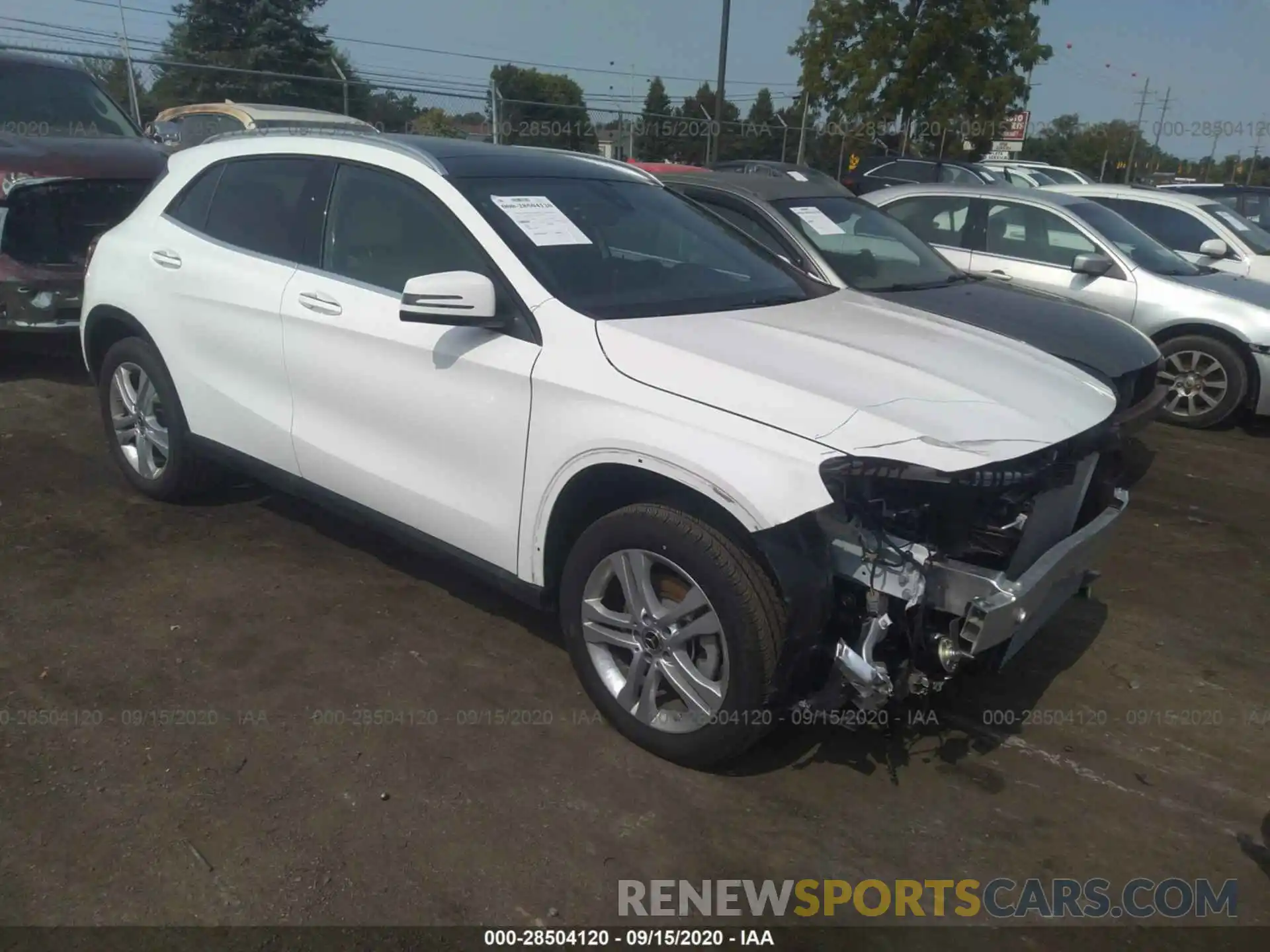 1 Photograph of a damaged car WDCTG4GB8LU028787 MERCEDES-BENZ GLA 2020