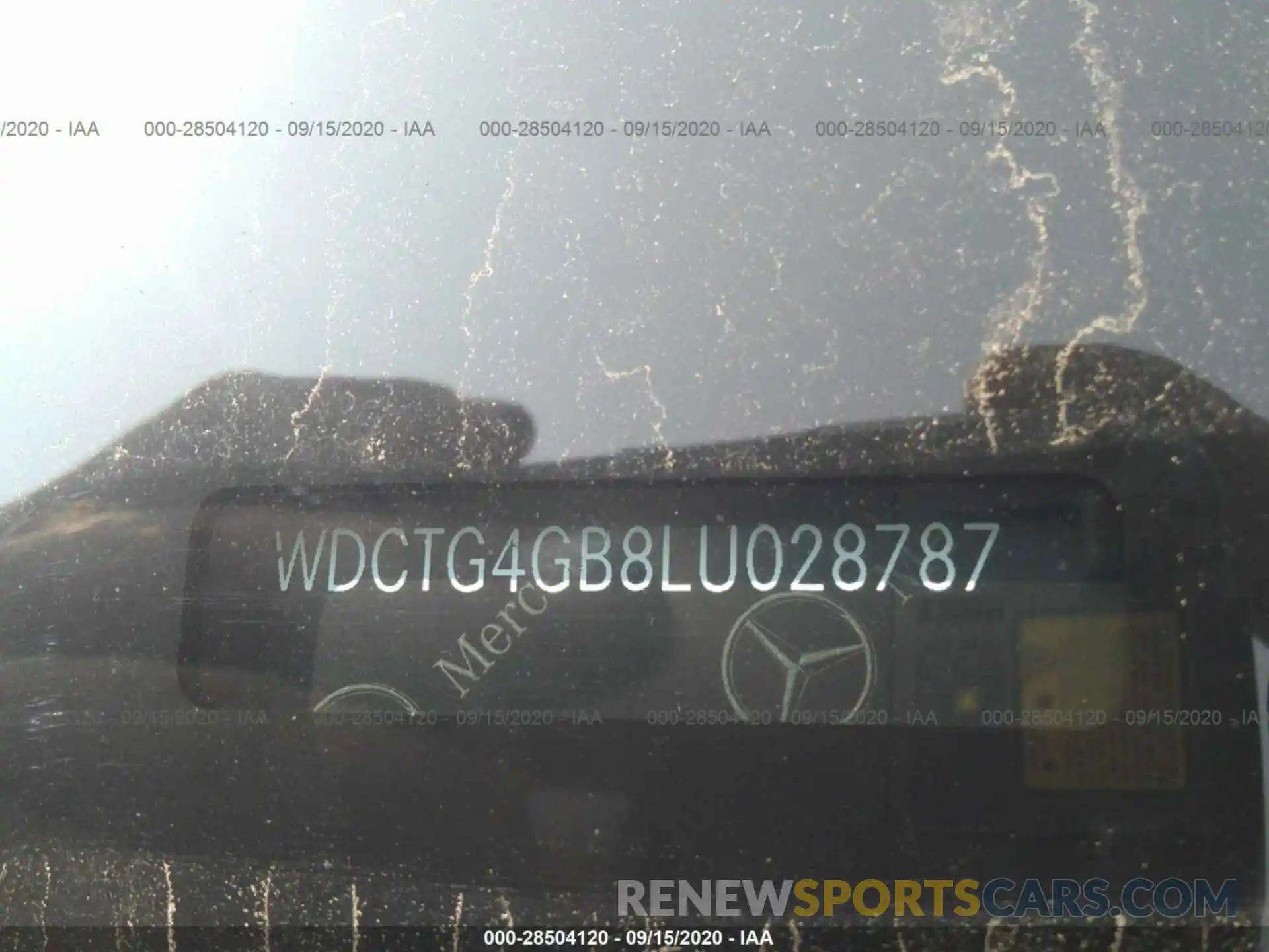 9 Фотография поврежденного автомобиля WDCTG4GB8LU028787 MERCEDES-BENZ GLA 2020