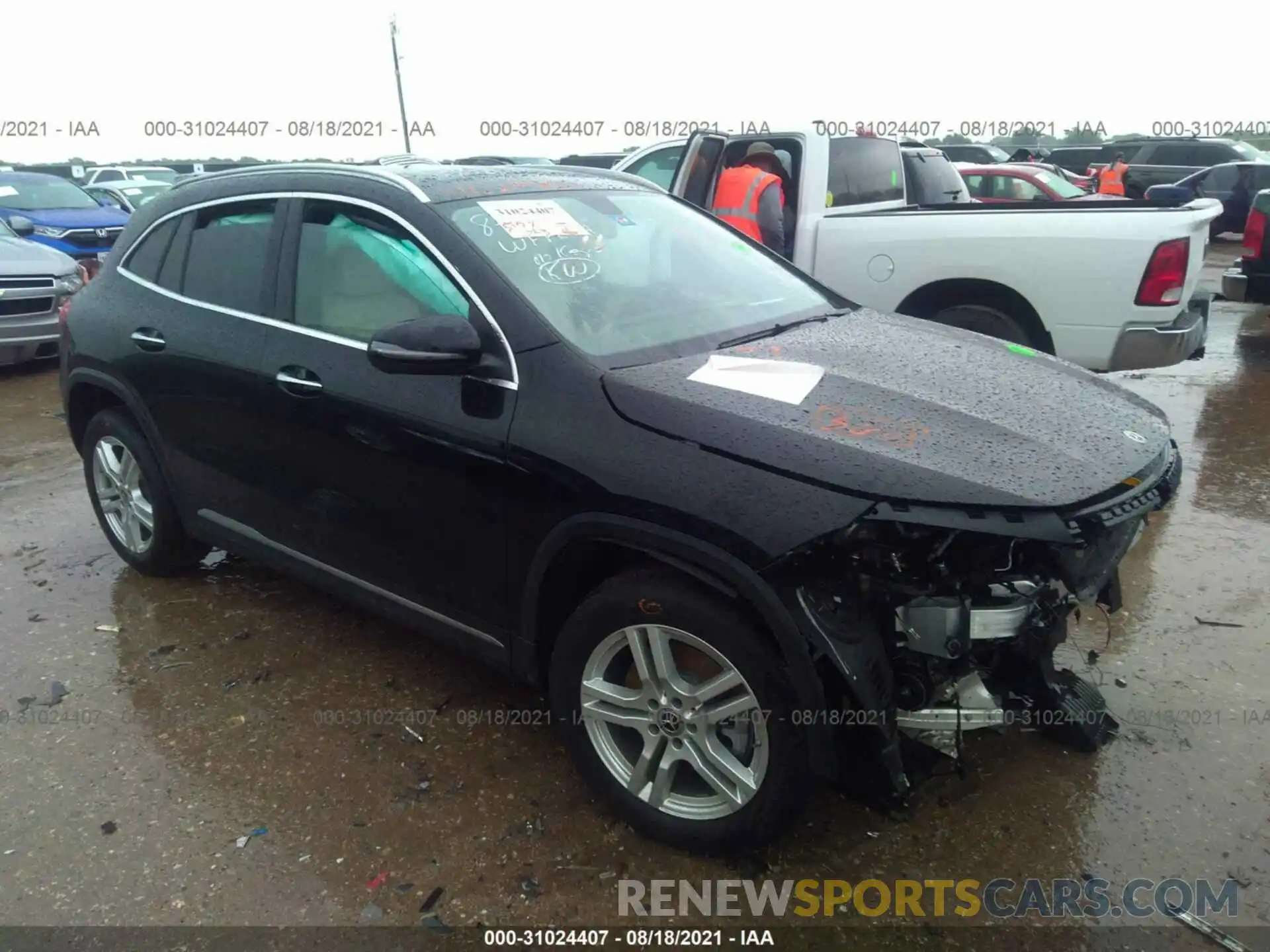 1 Photograph of a damaged car W1N4N4GB0MJ272235 MERCEDES-BENZ GLA 2021