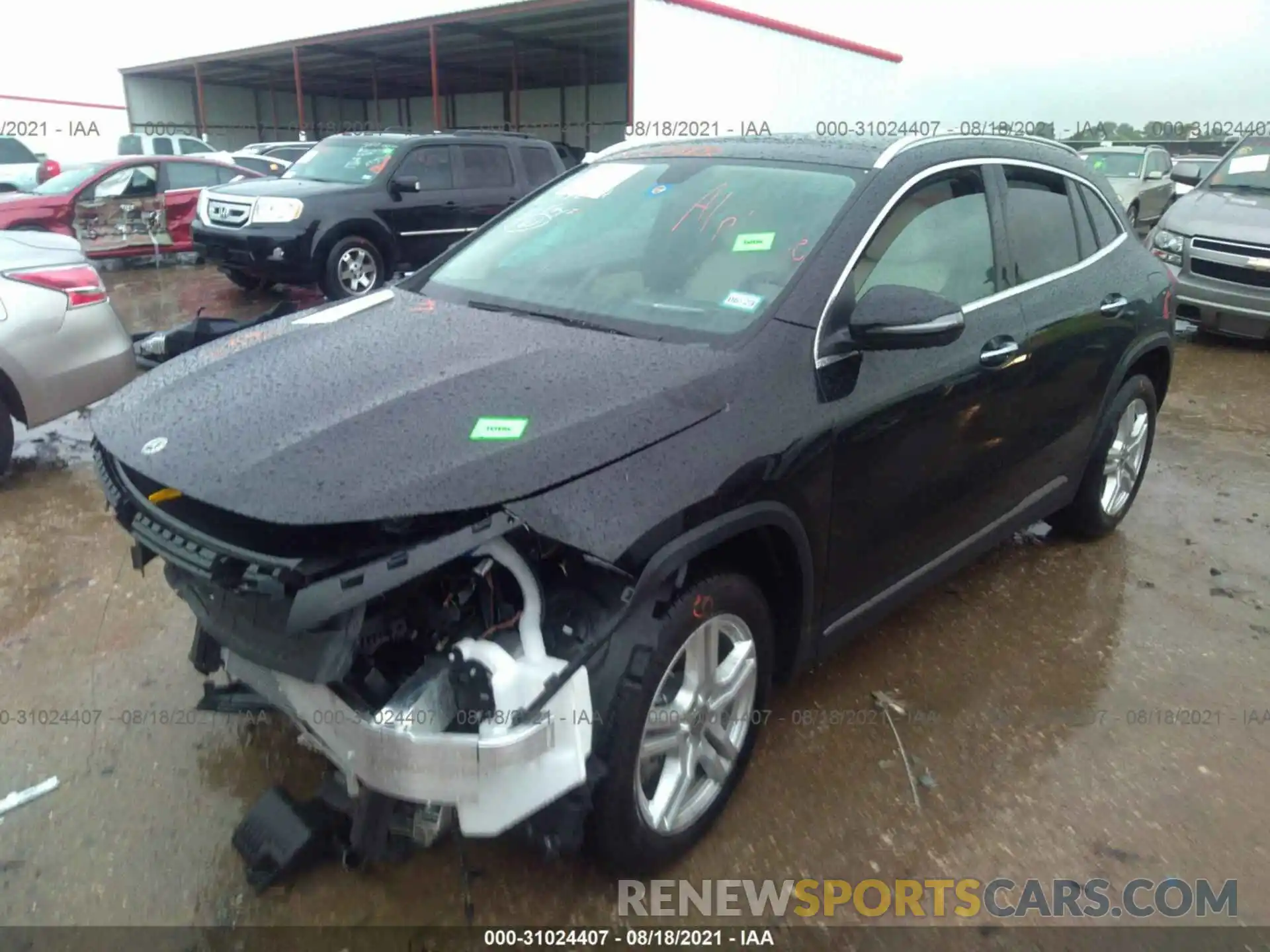 2 Photograph of a damaged car W1N4N4GB0MJ272235 MERCEDES-BENZ GLA 2021