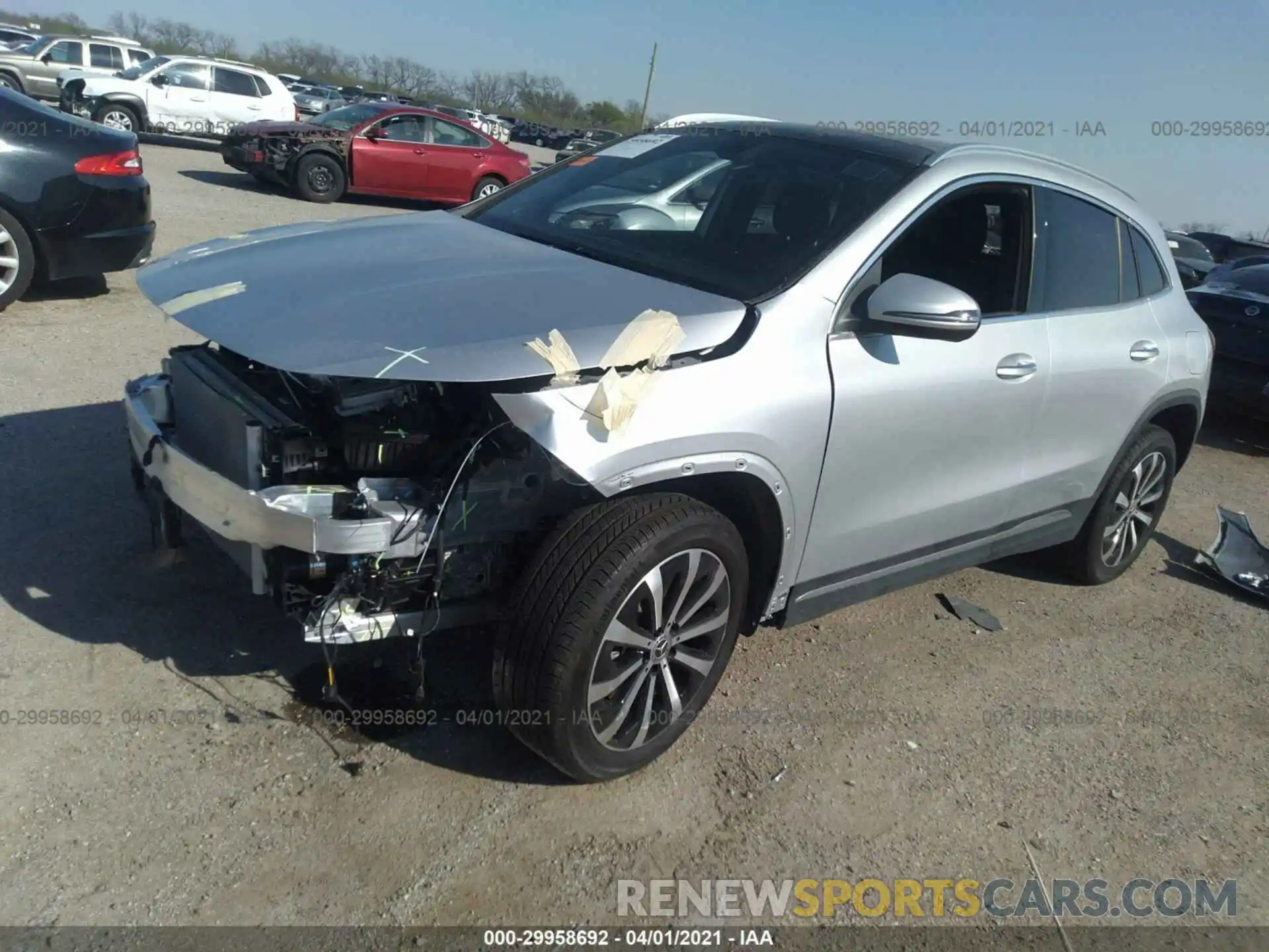 2 Photograph of a damaged car W1N4N4GB2MJ191723 MERCEDES-BENZ GLA 2021