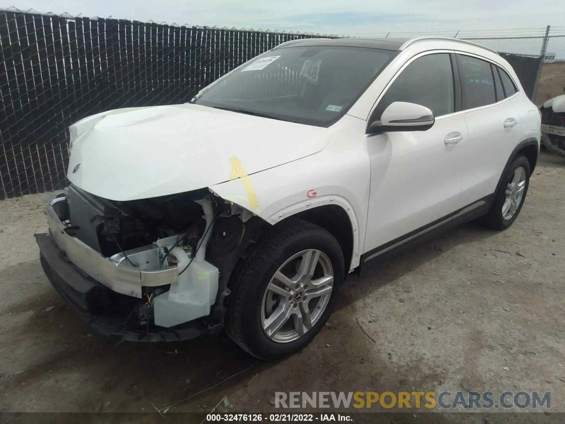 2 Photograph of a damaged car W1N4N4GB2MJ259101 MERCEDES-BENZ GLA 2021