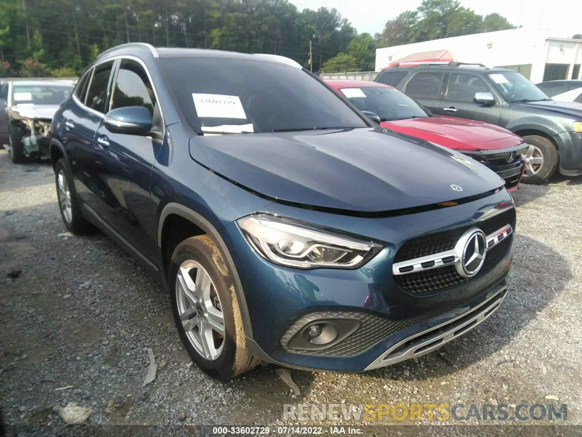 1 Photograph of a damaged car W1N4N4GB3MJ233185 MERCEDES-BENZ GLA 2021