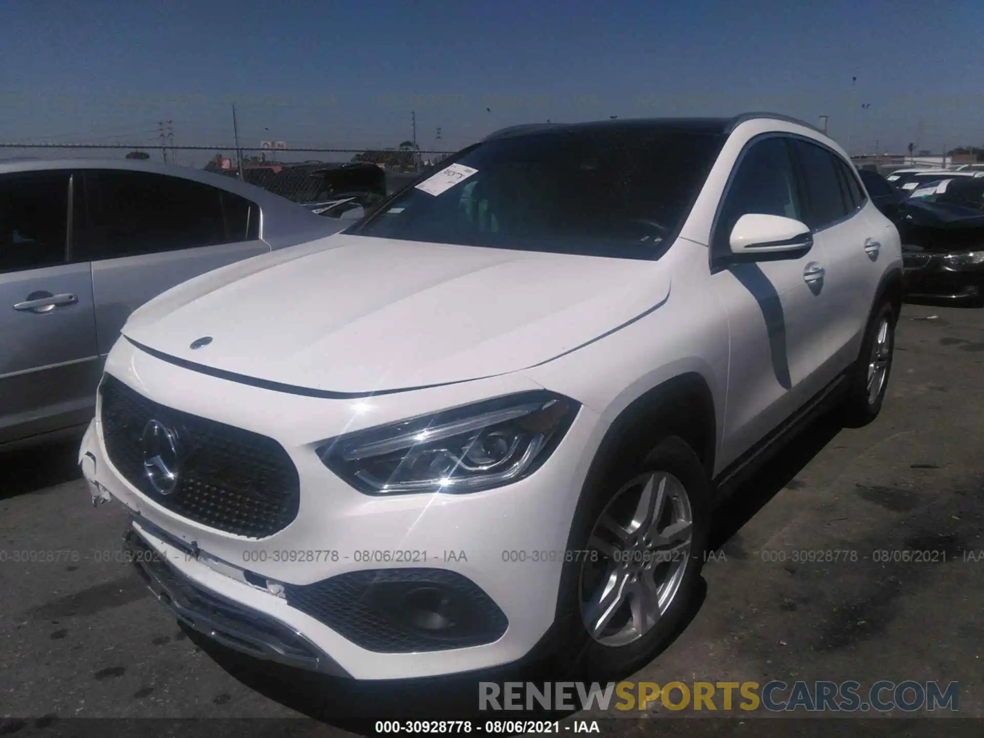 2 Photograph of a damaged car W1N4N4GB3MJ252044 MERCEDES-BENZ GLA 2021