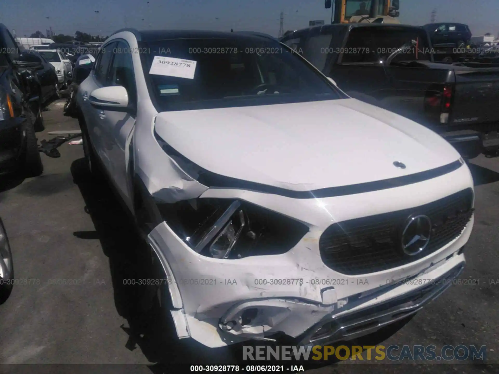 6 Photograph of a damaged car W1N4N4GB3MJ252044 MERCEDES-BENZ GLA 2021