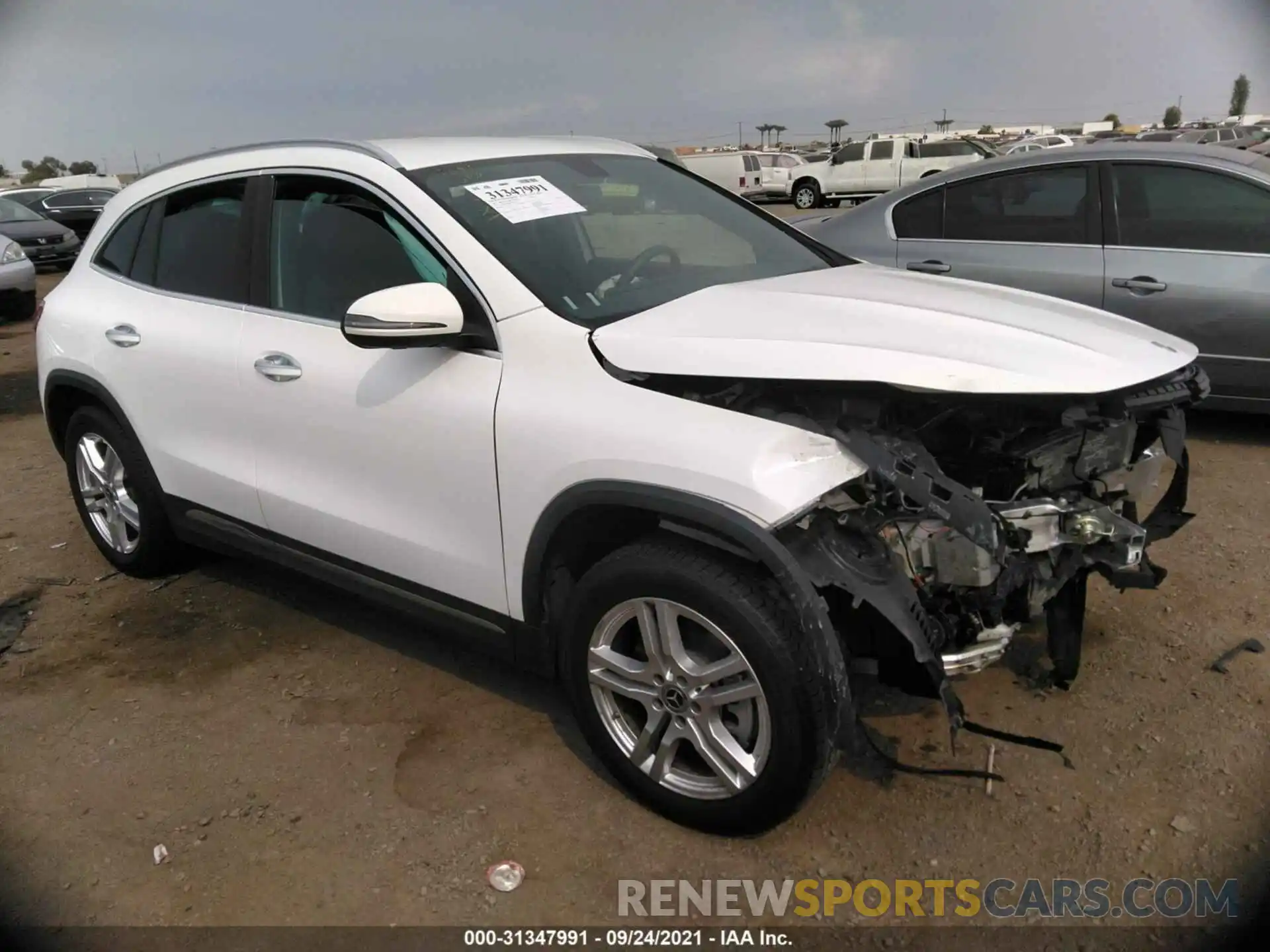 1 Photograph of a damaged car W1N4N4GB4MJ117929 MERCEDES-BENZ GLA 2021