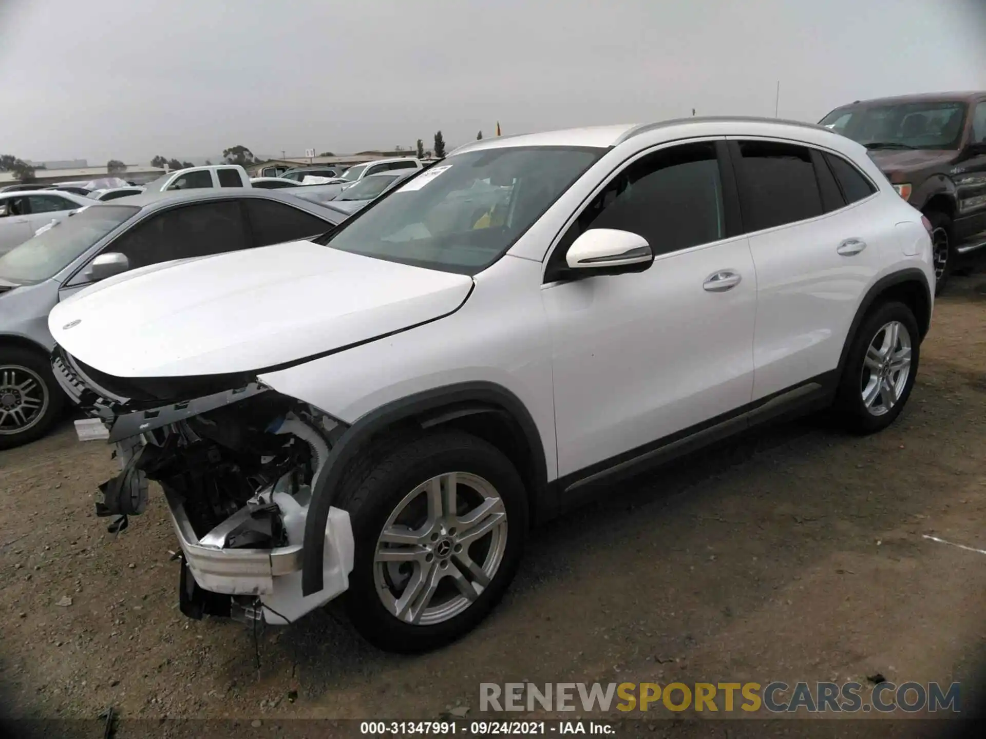 2 Photograph of a damaged car W1N4N4GB4MJ117929 MERCEDES-BENZ GLA 2021