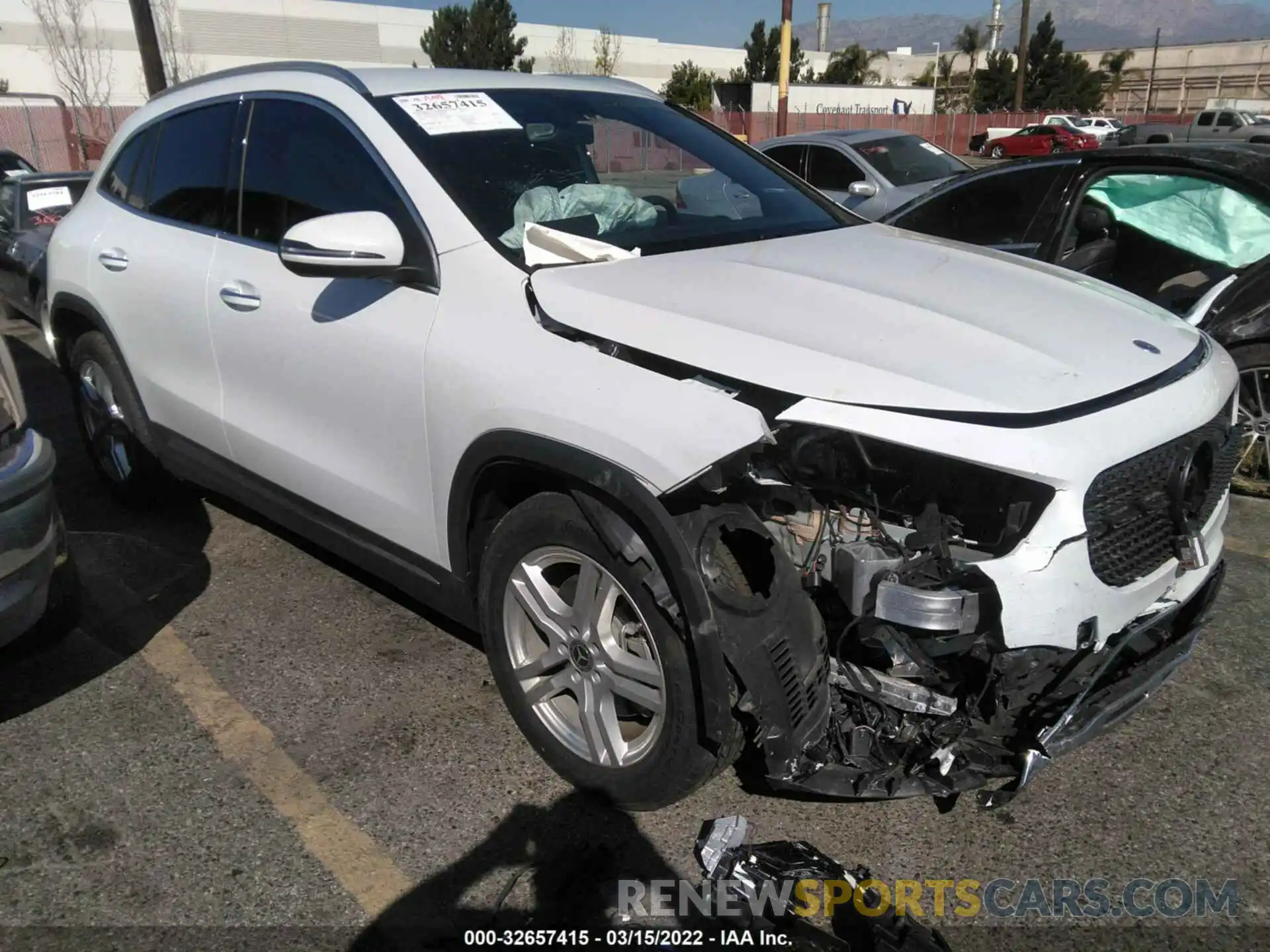 1 Photograph of a damaged car W1N4N4GB5MJ202794 MERCEDES-BENZ GLA 2021