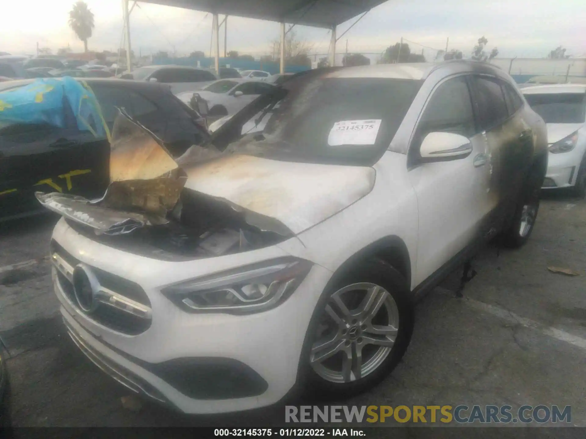 2 Photograph of a damaged car W1N4N4GB6MJ123649 MERCEDES-BENZ GLA 2021