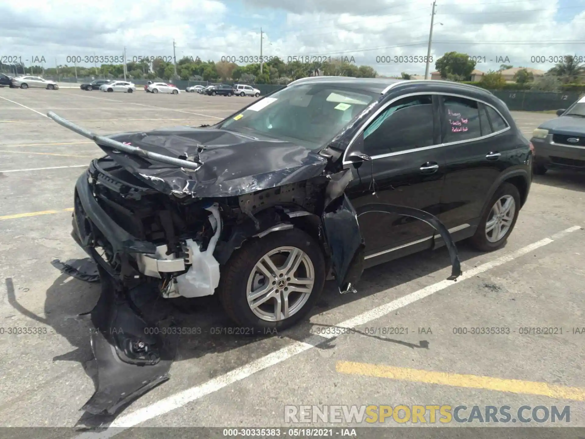 2 Photograph of a damaged car W1N4N4GB6MJ263409 MERCEDES-BENZ GLA 2021