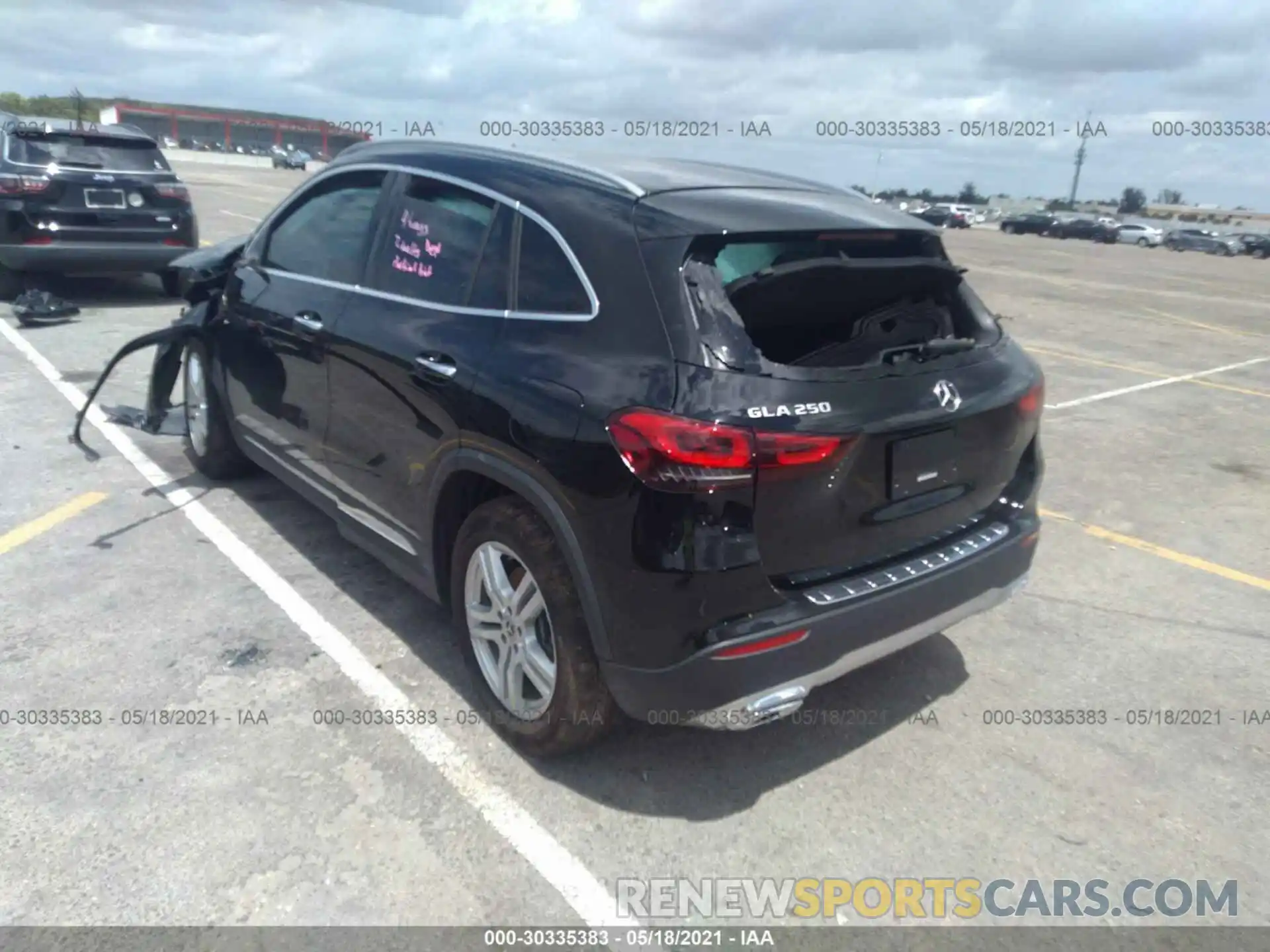 3 Photograph of a damaged car W1N4N4GB6MJ263409 MERCEDES-BENZ GLA 2021