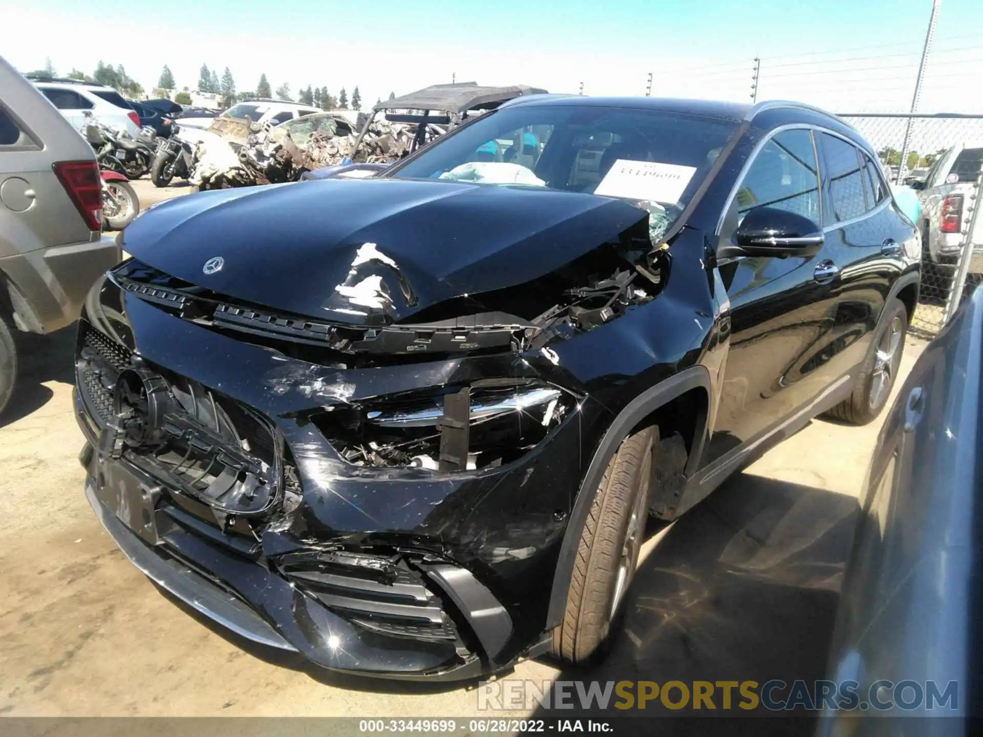 2 Photograph of a damaged car W1N4N4GB7MJ253455 MERCEDES-BENZ GLA 2021