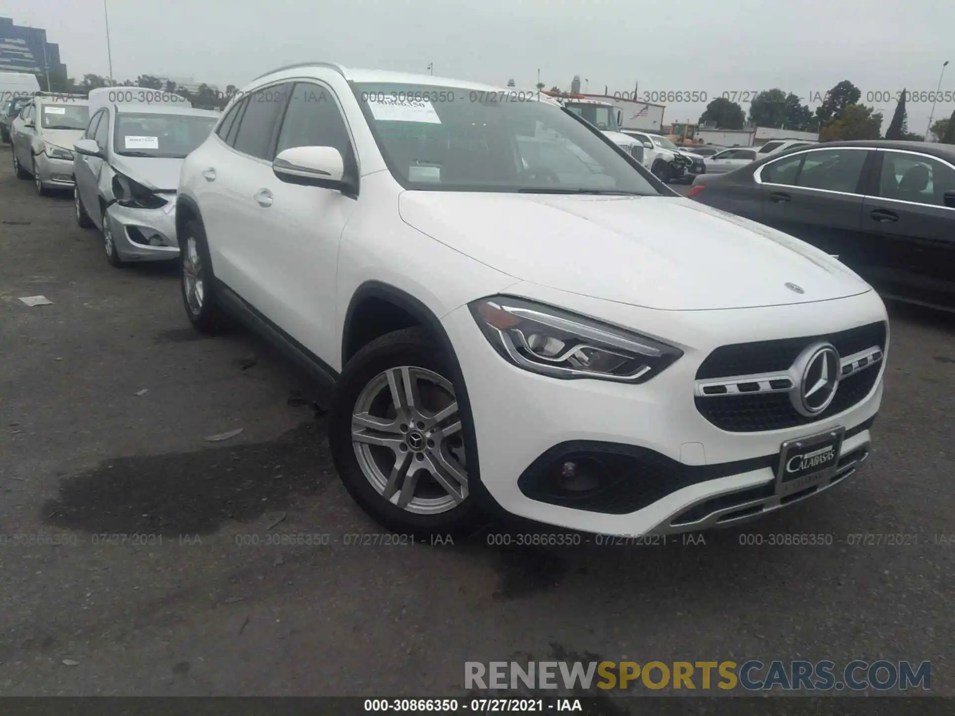 1 Photograph of a damaged car W1N4N4GB8MJ115908 MERCEDES-BENZ GLA 2021