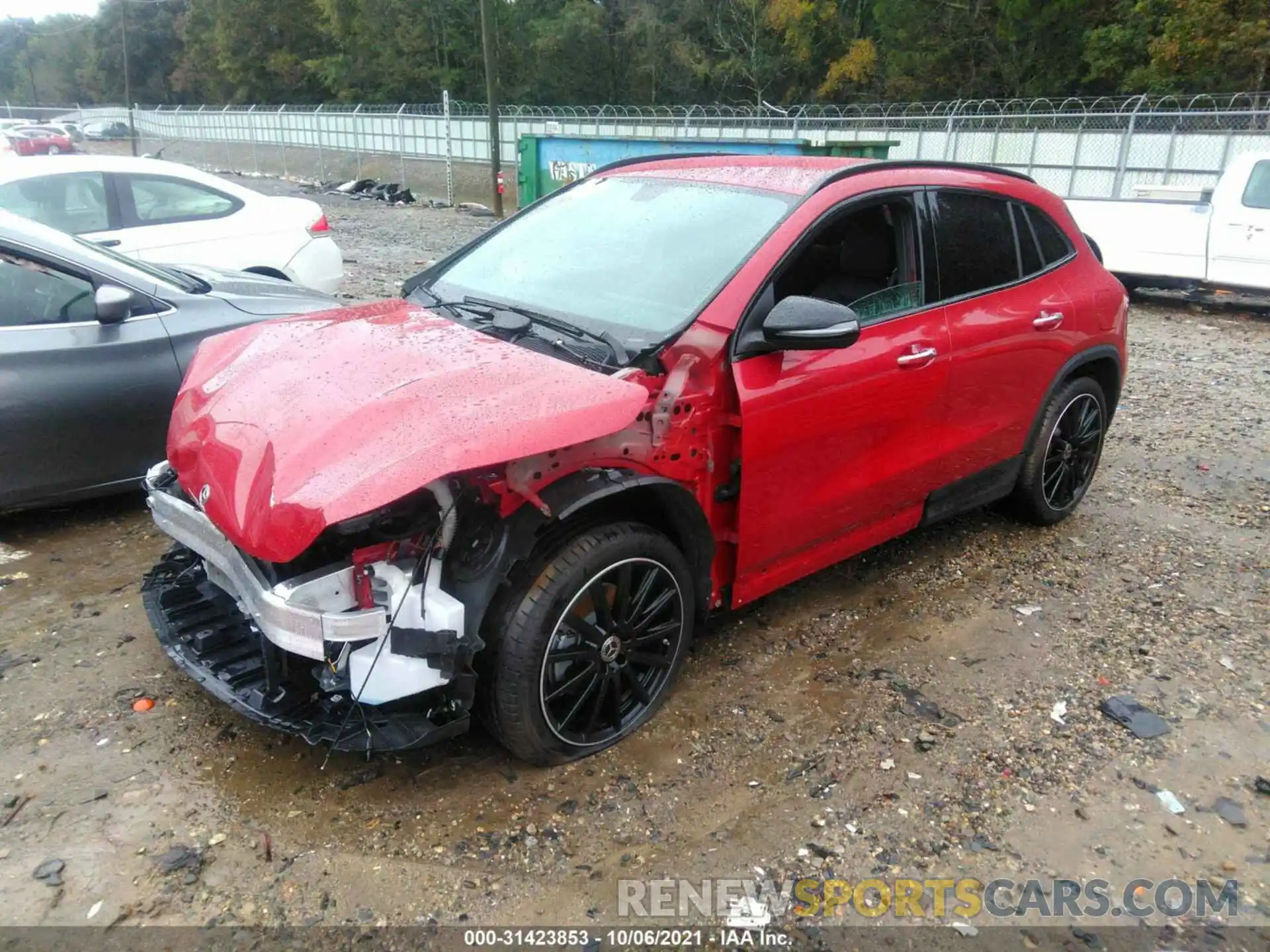 2 Photograph of a damaged car W1N4N4GB8MJ177325 MERCEDES-BENZ GLA 2021