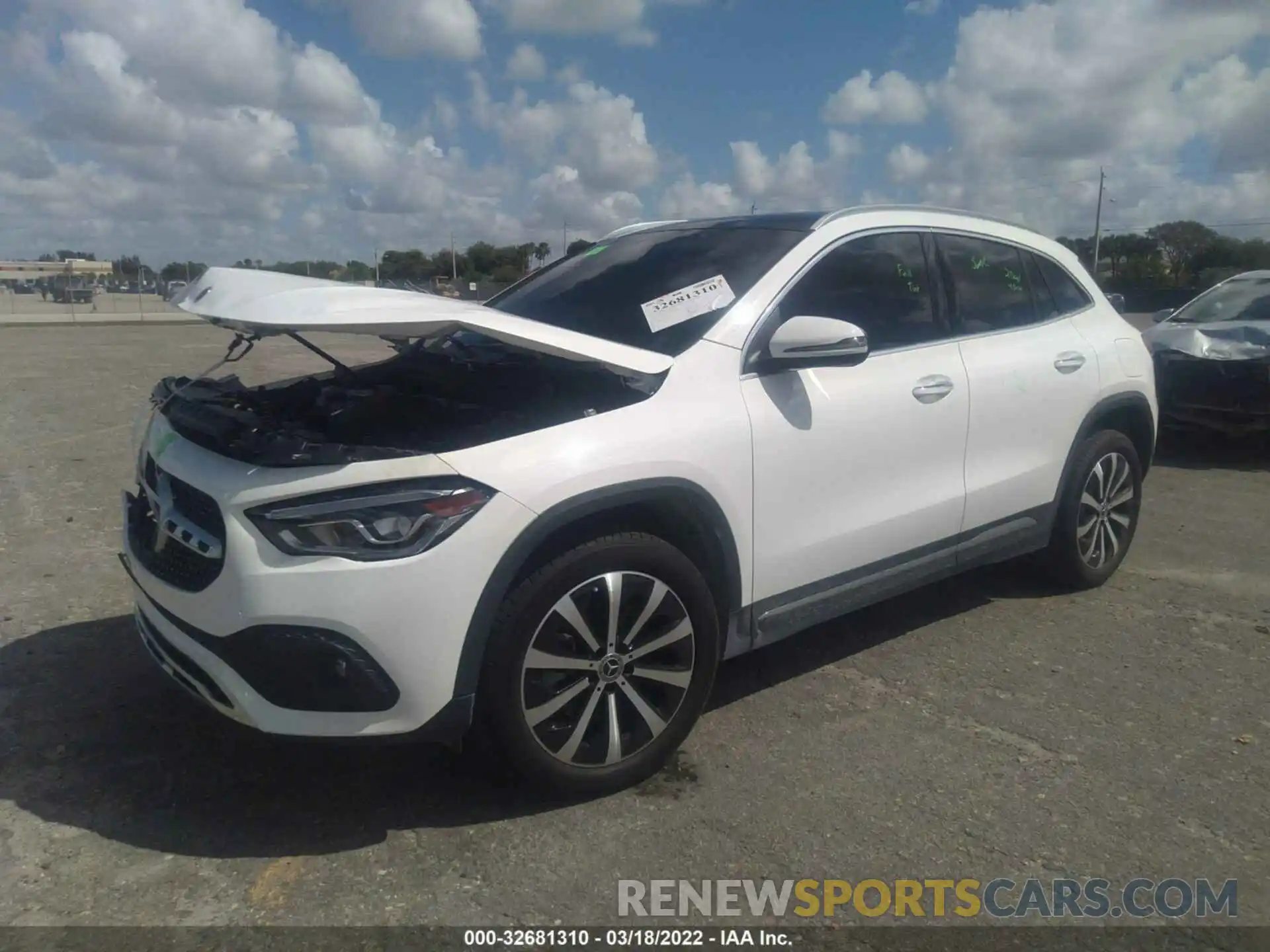 2 Photograph of a damaged car W1N4N4GB8MJ239922 MERCEDES-BENZ GLA 2021