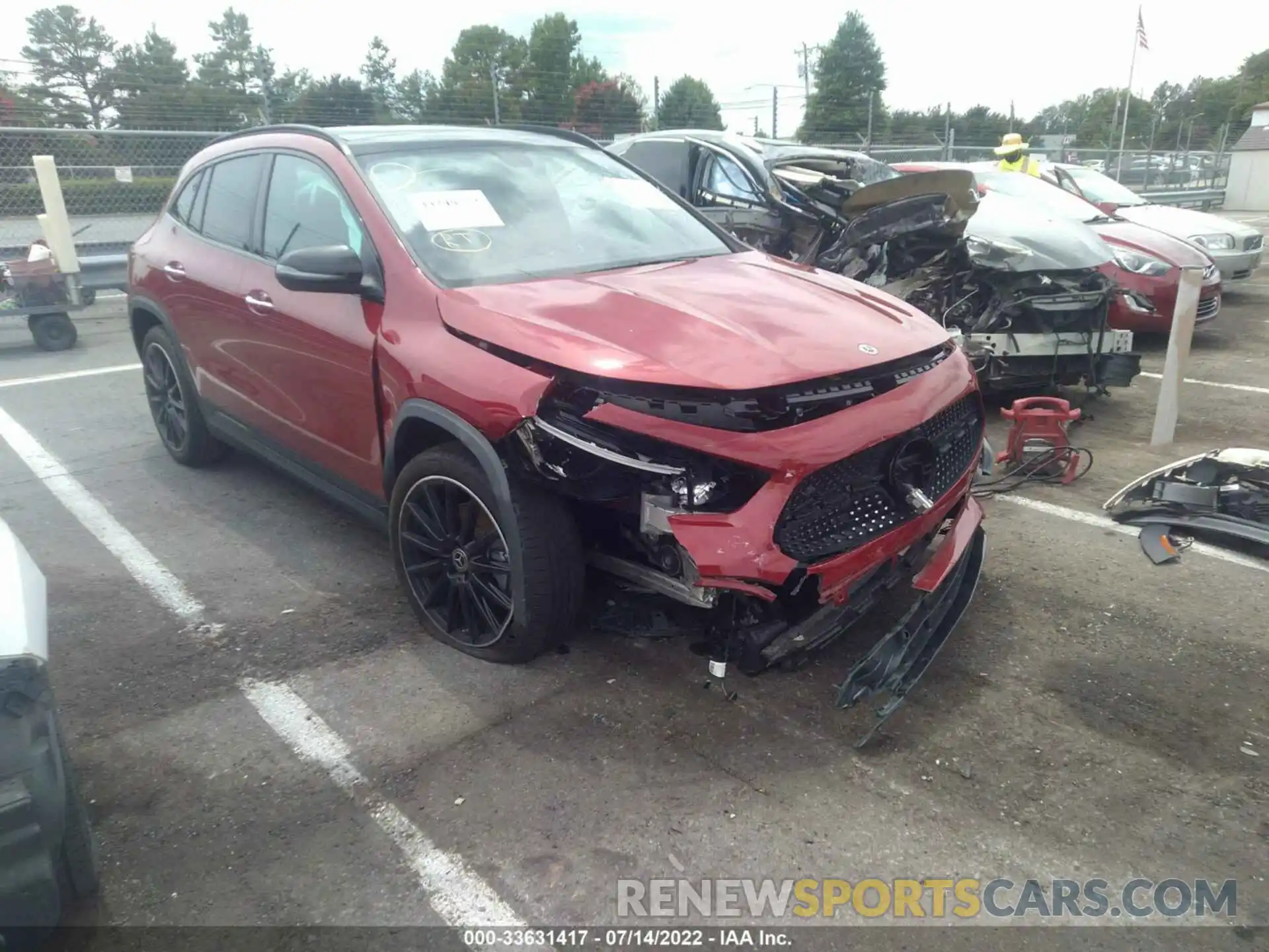 1 Photograph of a damaged car W1N4N4GB8MJ270216 MERCEDES-BENZ GLA 2021