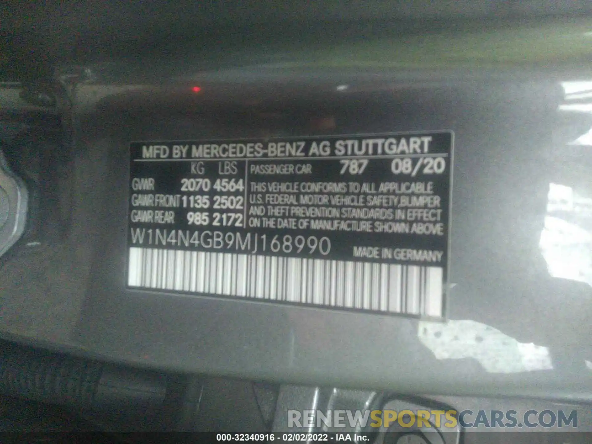 9 Photograph of a damaged car W1N4N4GB9MJ168990 MERCEDES-BENZ GLA 2021