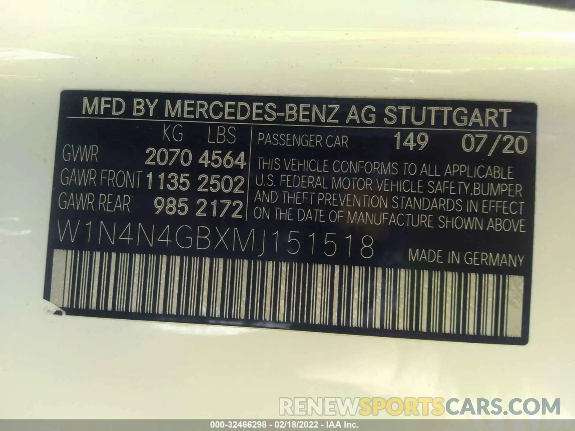 9 Photograph of a damaged car W1N4N4GBXMJ151518 MERCEDES-BENZ GLA 2021