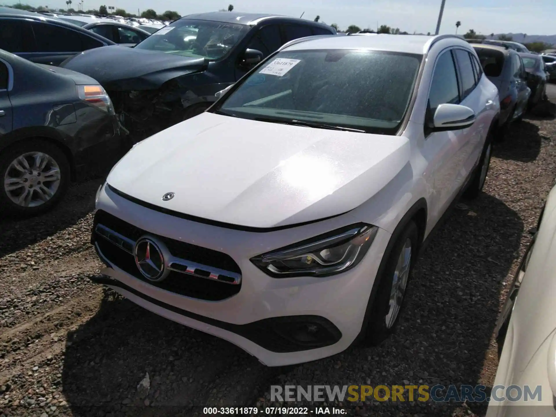 2 Photograph of a damaged car W1N4N4GBXMJ158338 MERCEDES-BENZ GLA 2021