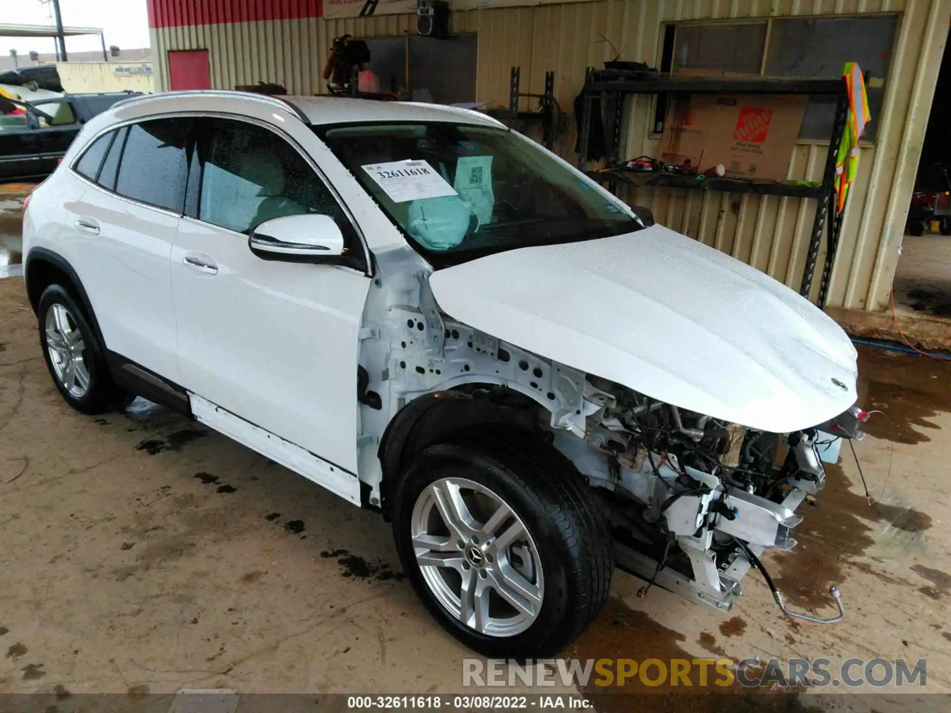 1 Photograph of a damaged car W1N4N4GBXMJ165550 MERCEDES-BENZ GLA 2021