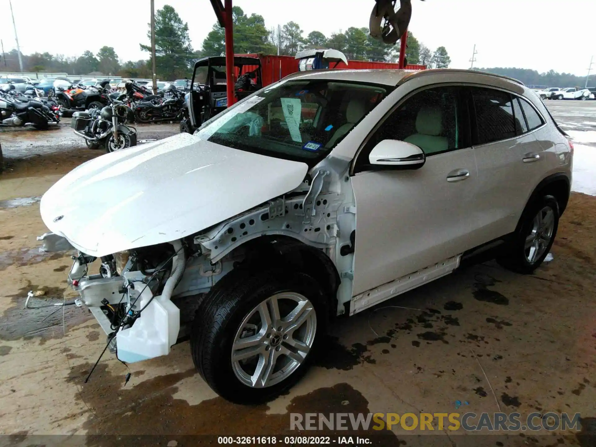 2 Photograph of a damaged car W1N4N4GBXMJ165550 MERCEDES-BENZ GLA 2021