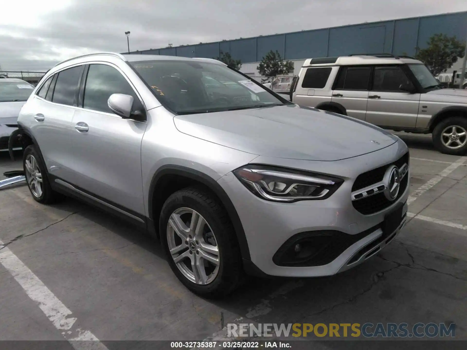 1 Фотография поврежденного автомобиля W1N4N4HB0MJ200501 MERCEDES-BENZ GLA 2021