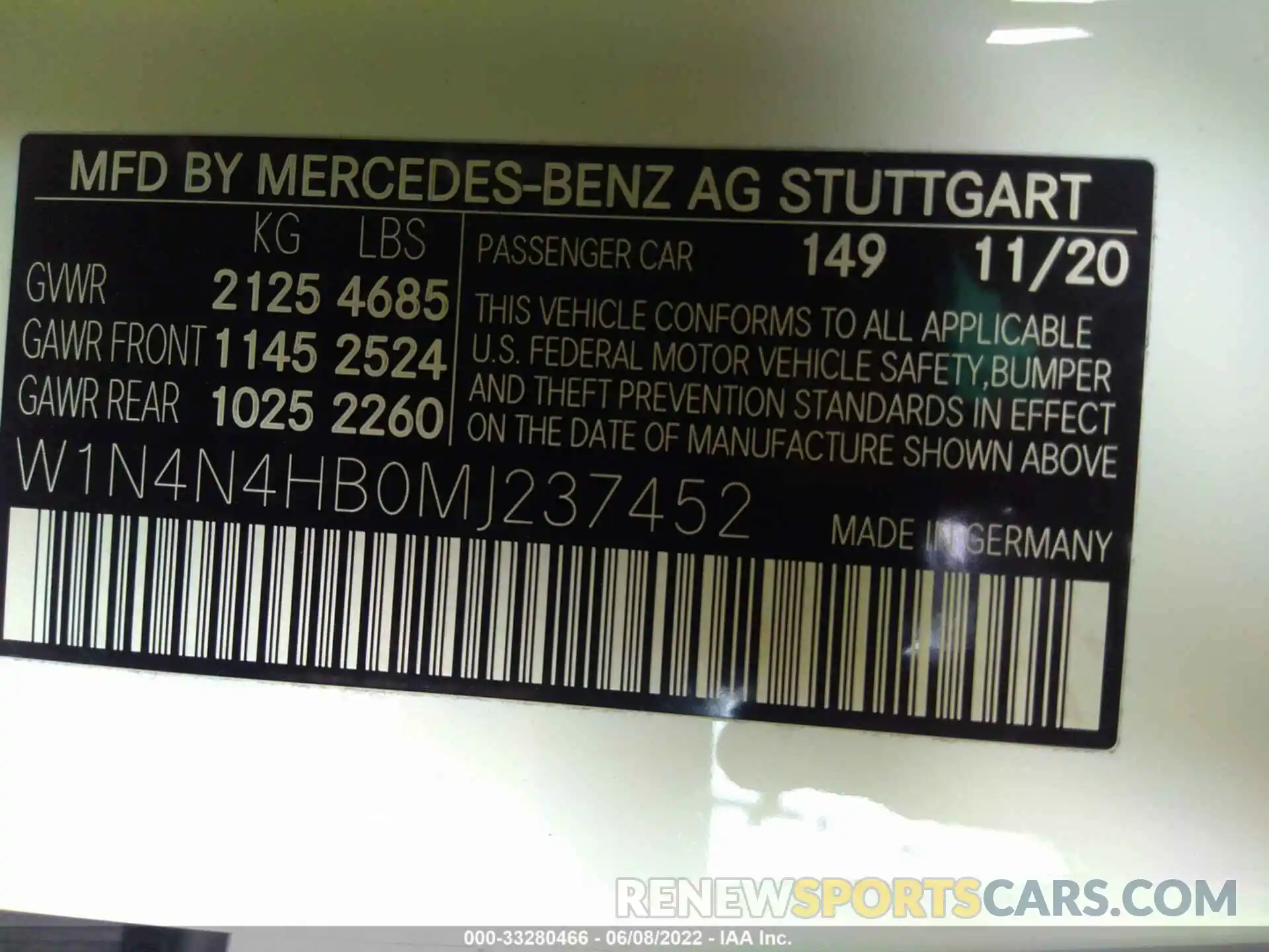 9 Photograph of a damaged car W1N4N4HB0MJ237452 MERCEDES-BENZ GLA 2021