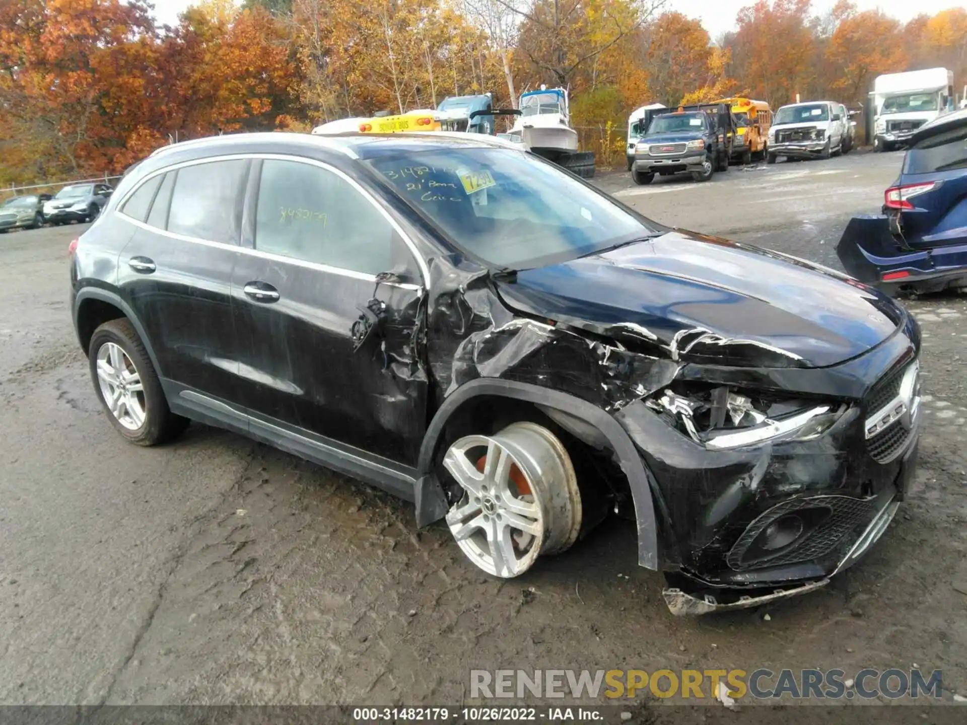 1 Photograph of a damaged car W1N4N4HB1MJ143399 MERCEDES-BENZ GLA 2021