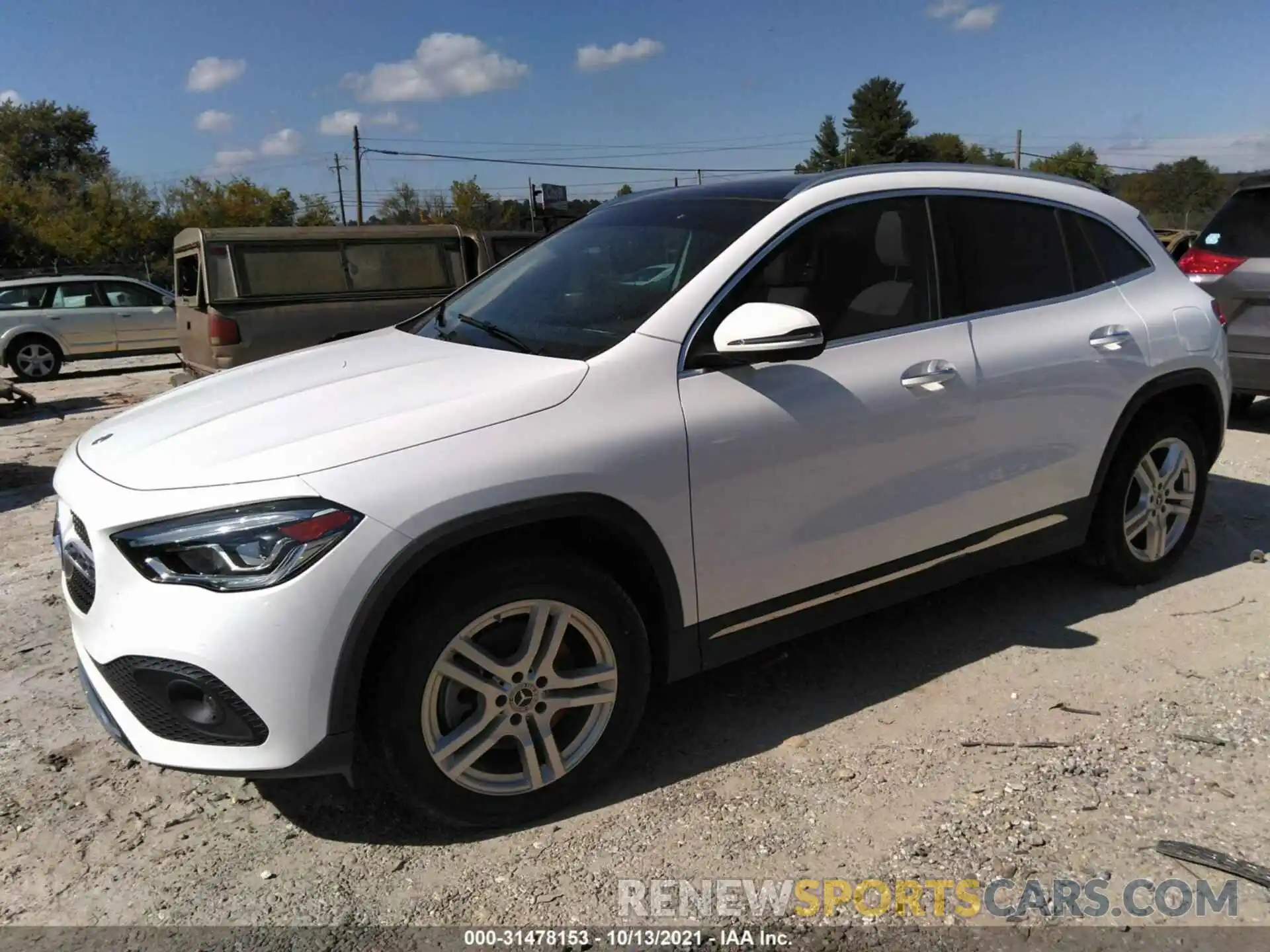 2 Photograph of a damaged car W1N4N4HB1MJ147145 MERCEDES-BENZ GLA 2021