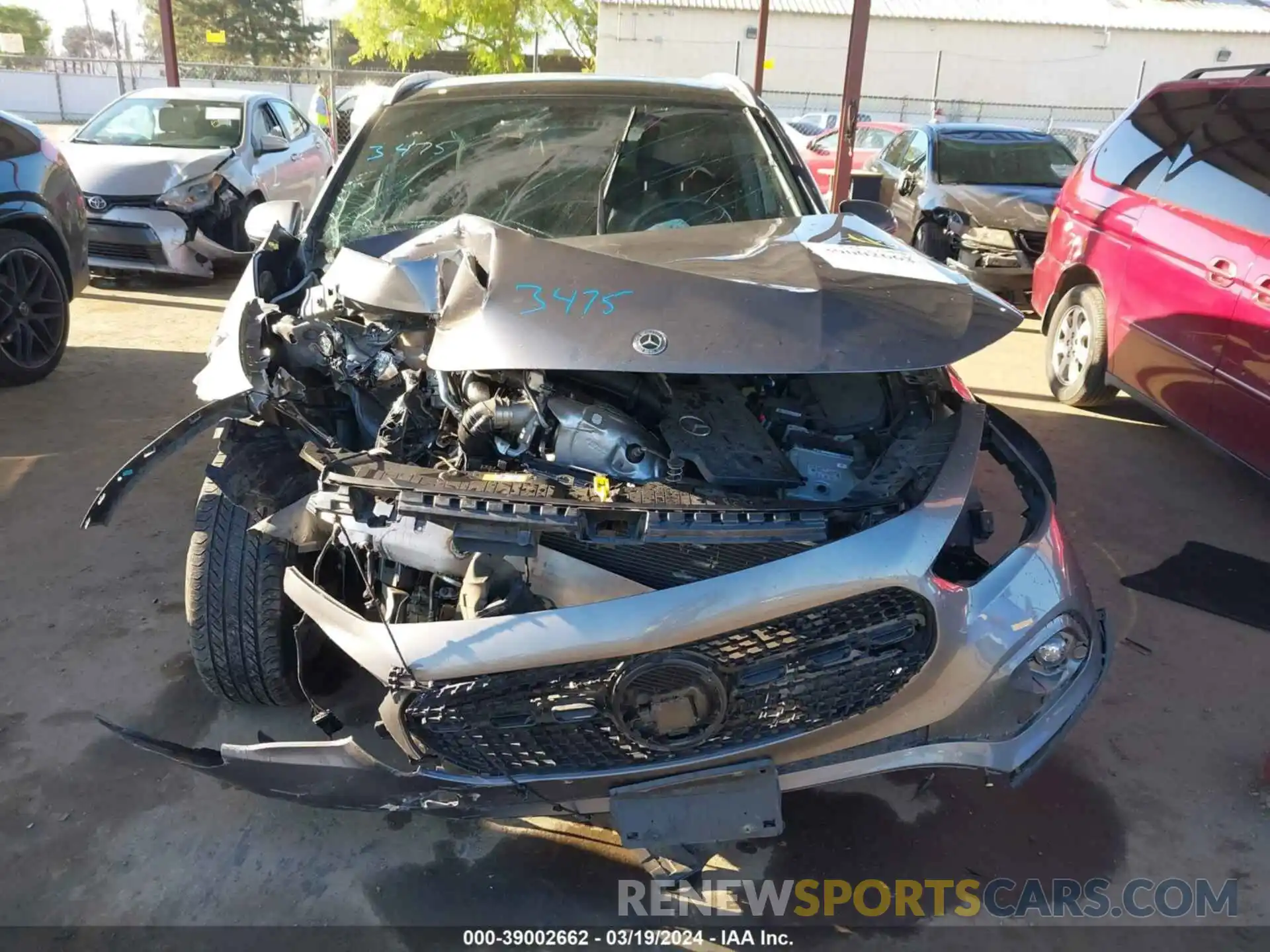 13 Photograph of a damaged car W1N4N4HB1MJ153057 MERCEDES-BENZ GLA 2021