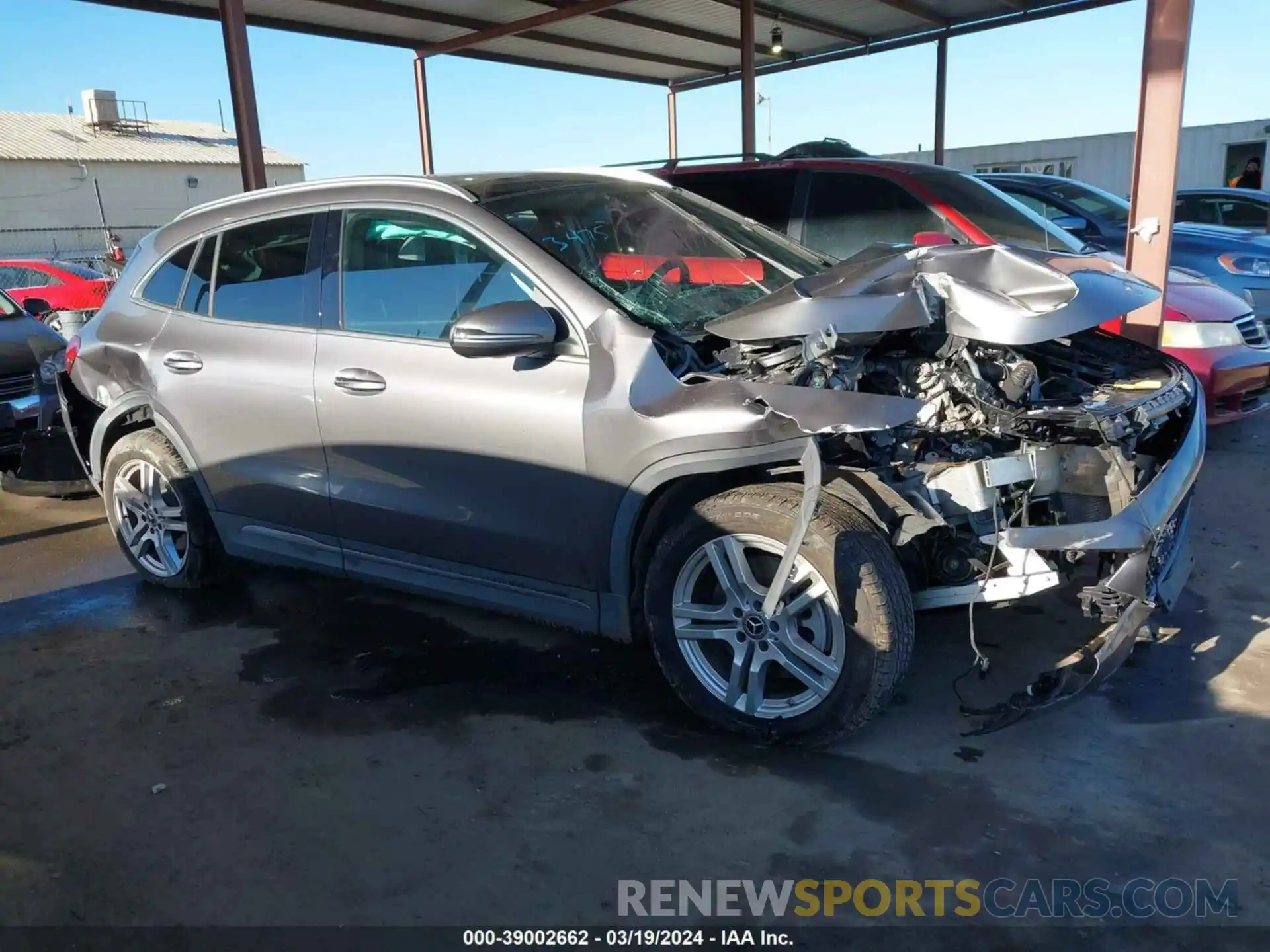 14 Photograph of a damaged car W1N4N4HB1MJ153057 MERCEDES-BENZ GLA 2021