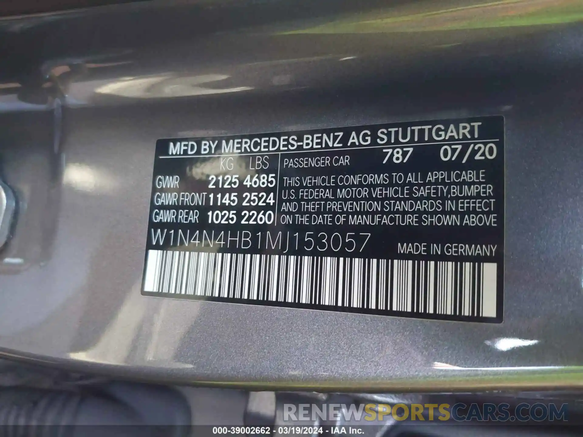 9 Photograph of a damaged car W1N4N4HB1MJ153057 MERCEDES-BENZ GLA 2021