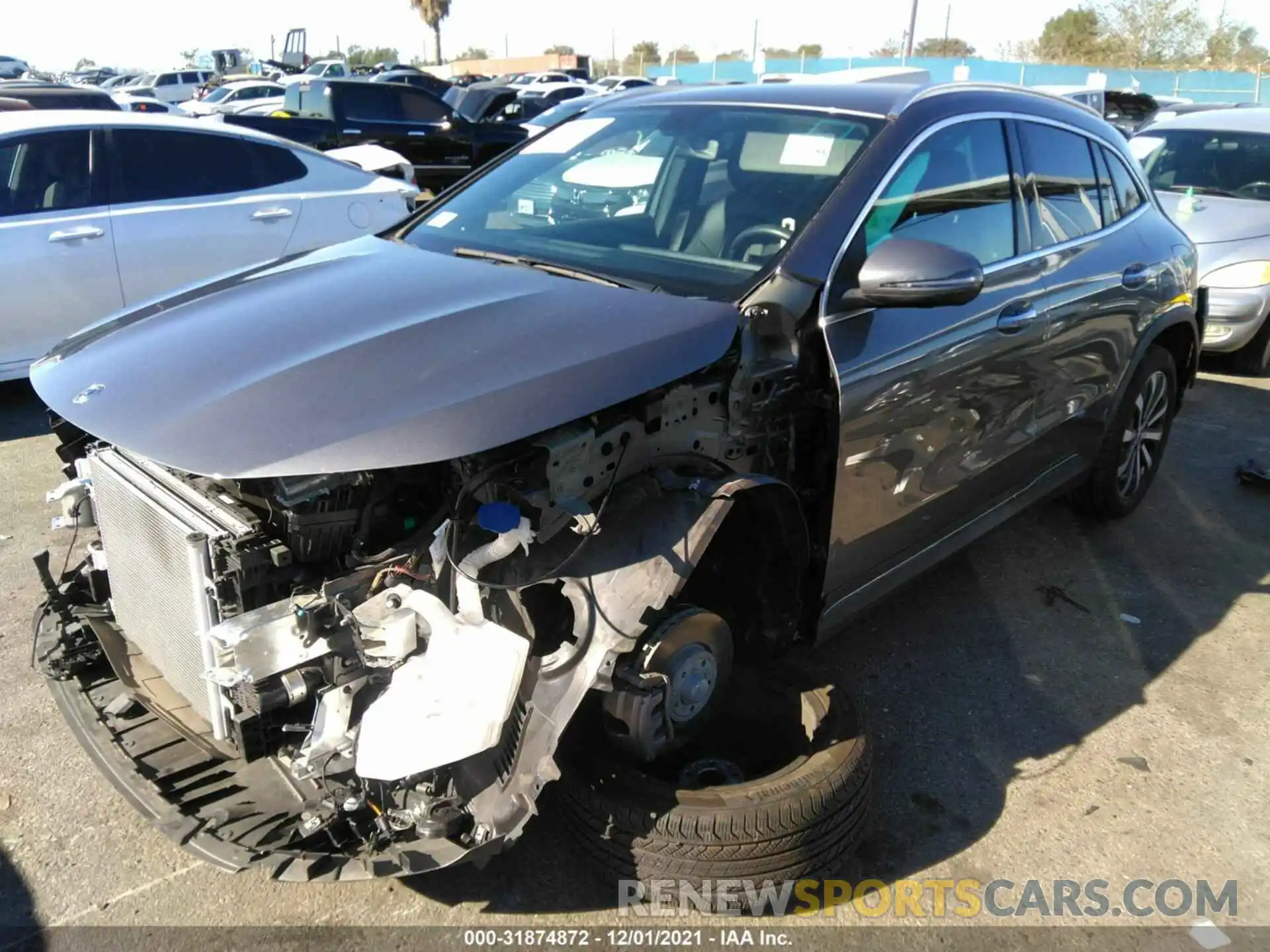 2 Photograph of a damaged car W1N4N4HB1MJ154919 MERCEDES-BENZ GLA 2021