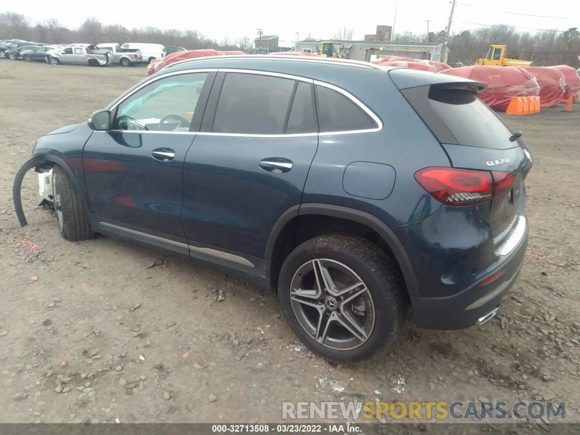 3 Photograph of a damaged car W1N4N4HB1MJ251473 MERCEDES-BENZ GLA 2021