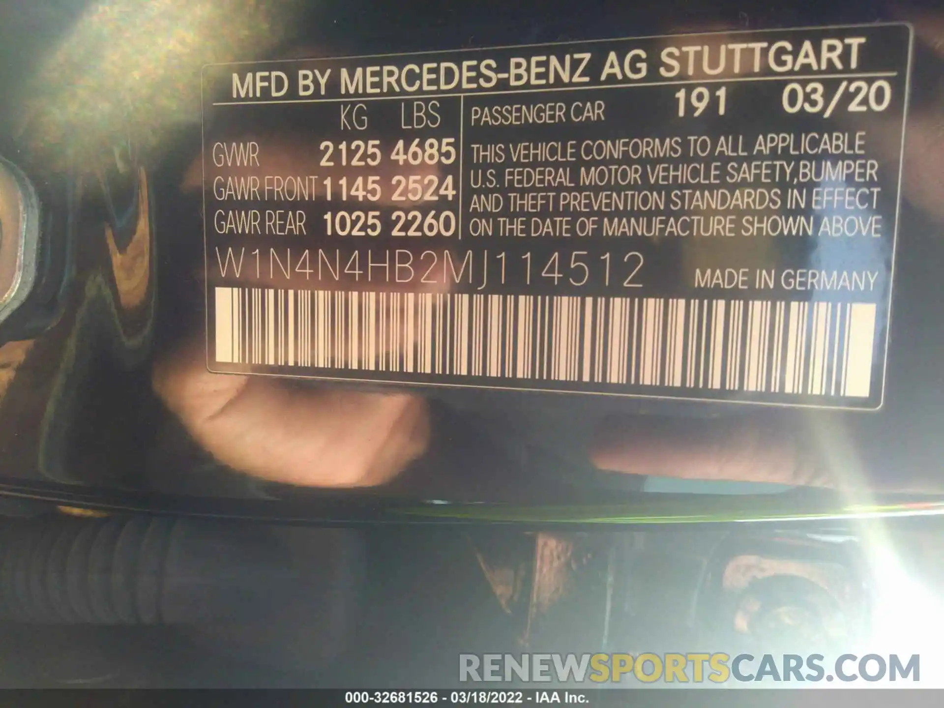 9 Photograph of a damaged car W1N4N4HB2MJ114512 MERCEDES-BENZ GLA 2021