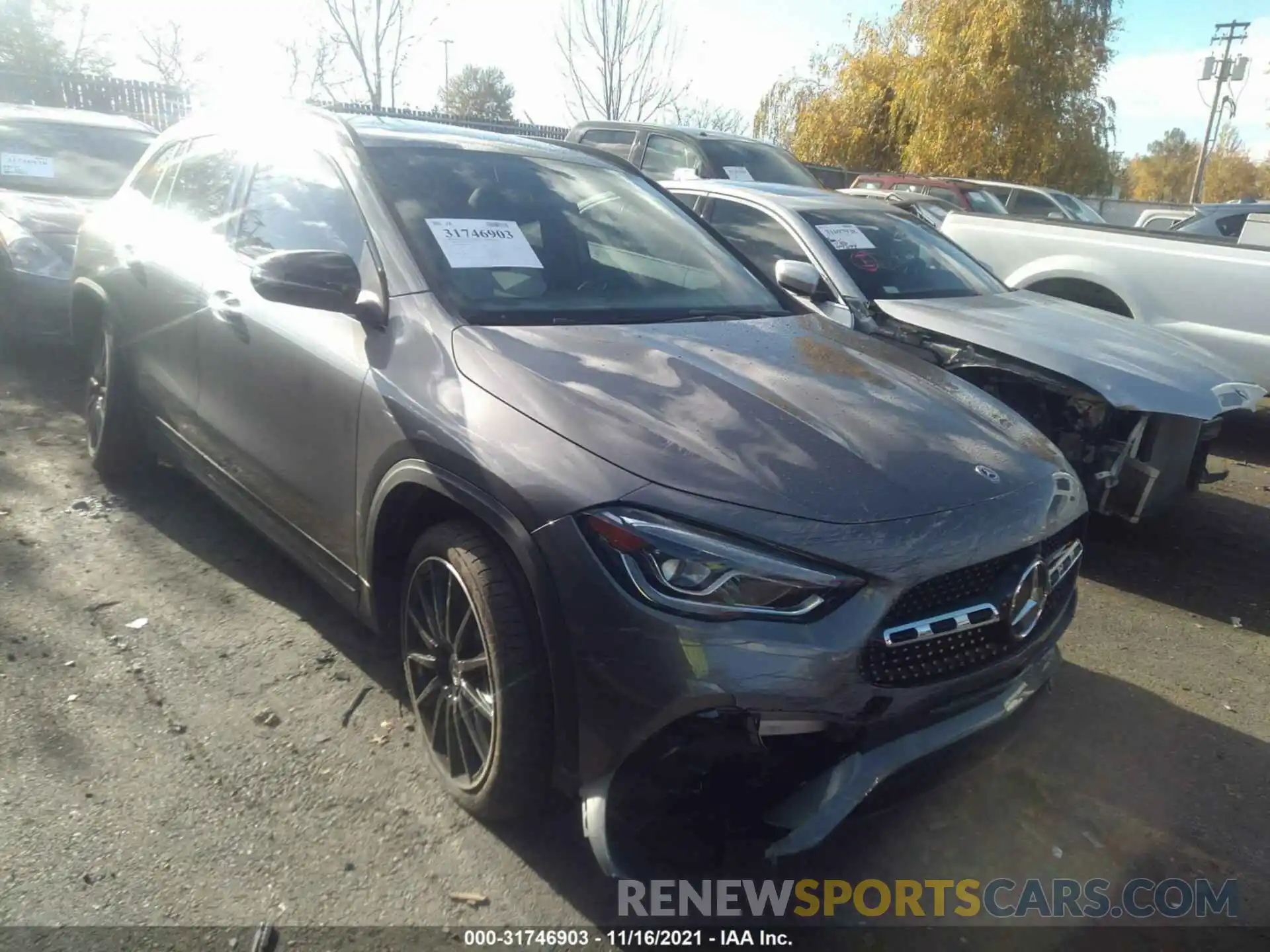 1 Photograph of a damaged car W1N4N4HB2MJ277743 MERCEDES-BENZ GLA 2021