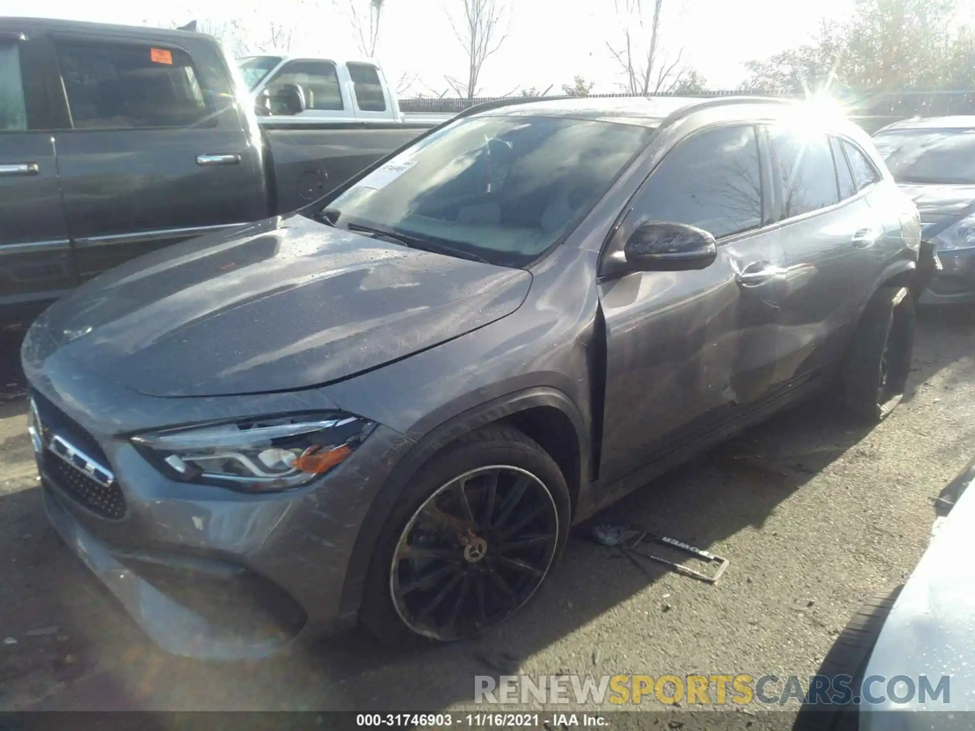 2 Photograph of a damaged car W1N4N4HB2MJ277743 MERCEDES-BENZ GLA 2021