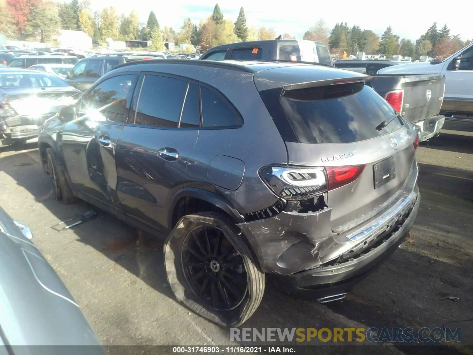 3 Photograph of a damaged car W1N4N4HB2MJ277743 MERCEDES-BENZ GLA 2021