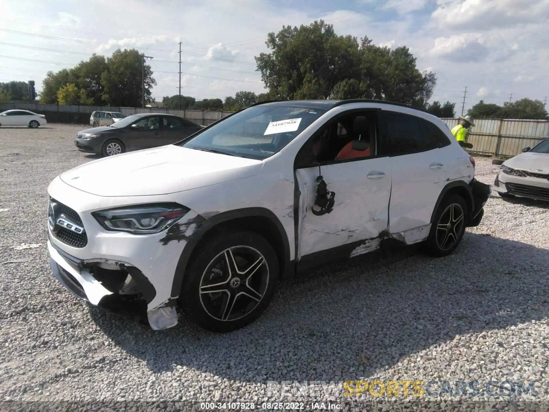 2 Фотография поврежденного автомобиля W1N4N4HB4MJ148158 MERCEDES-BENZ GLA 2021