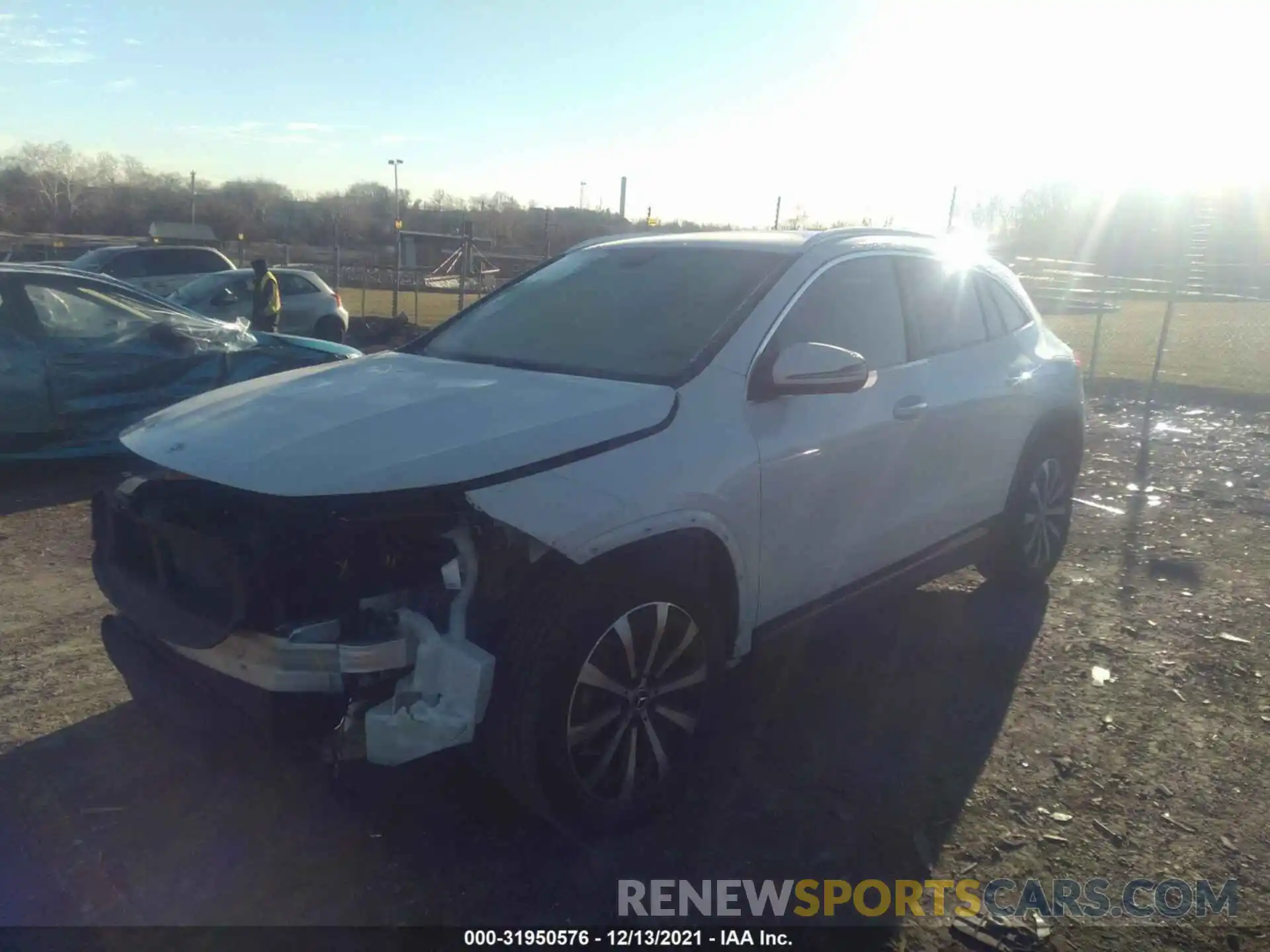 2 Photograph of a damaged car W1N4N4HB4MJ183315 MERCEDES-BENZ GLA 2021