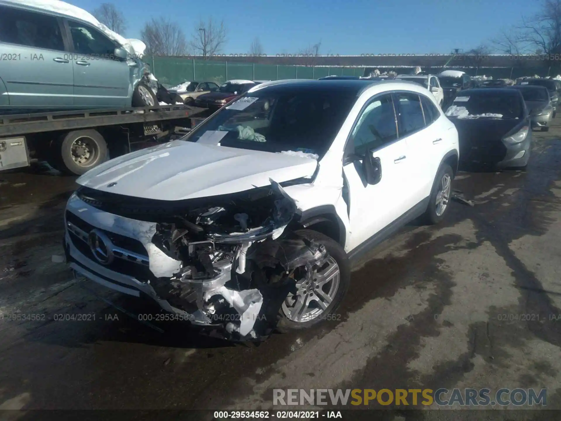 2 Photograph of a damaged car W1N4N4HB4MJ190216 MERCEDES-BENZ GLA 2021