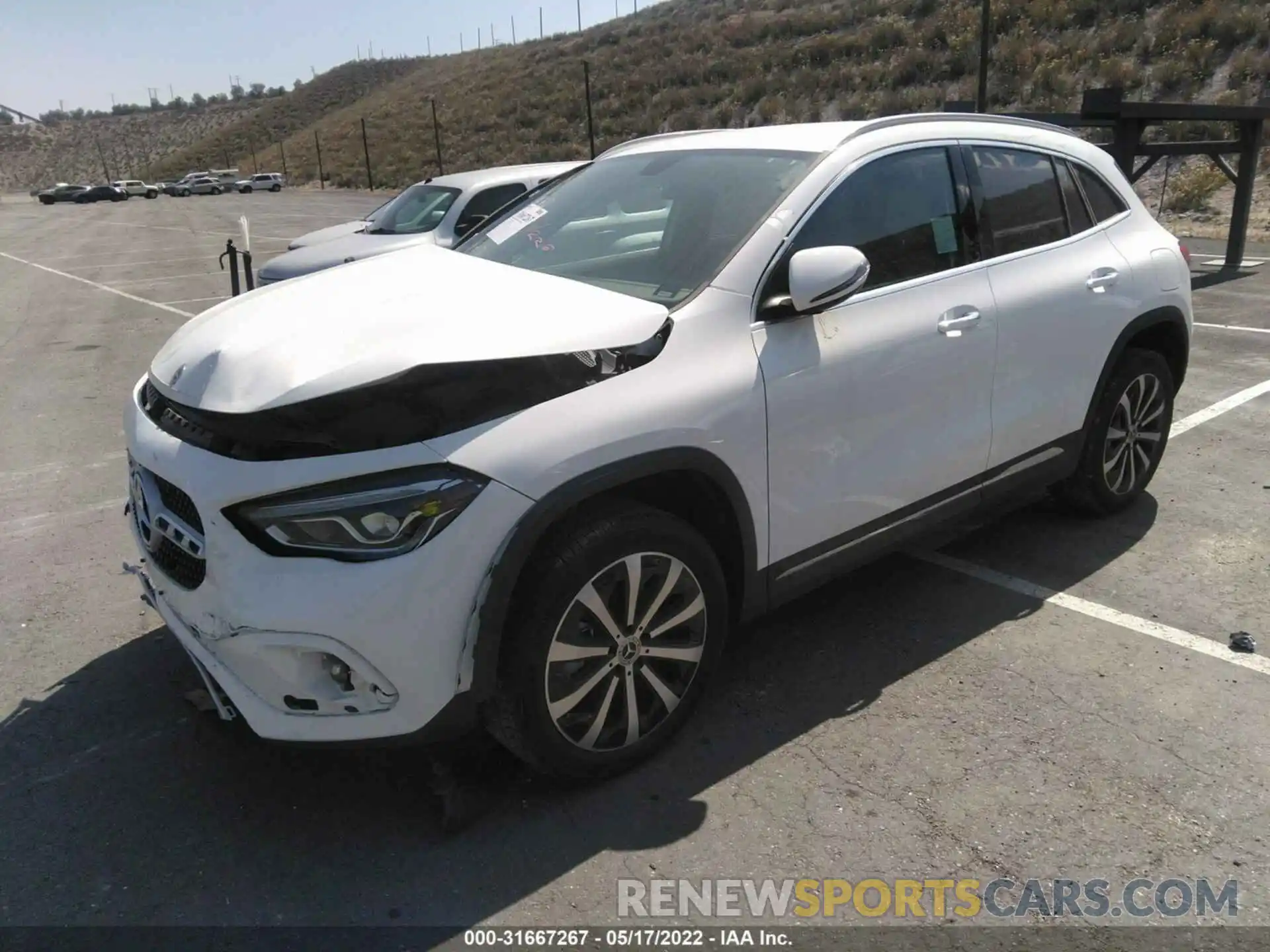 2 Photograph of a damaged car W1N4N4HB4MJ219553 MERCEDES-BENZ GLA 2021