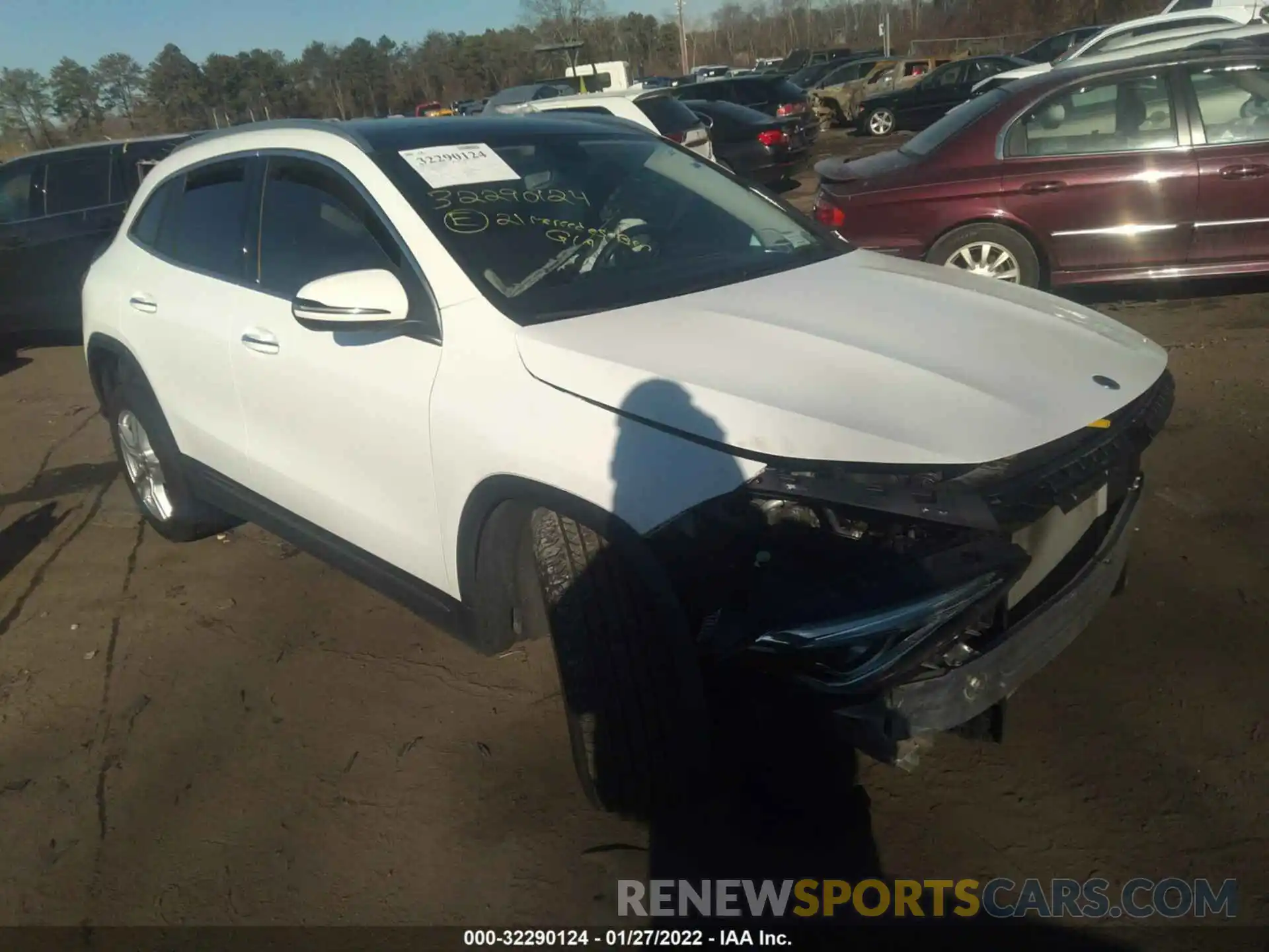 1 Photograph of a damaged car W1N4N4HB5MJ185364 MERCEDES-BENZ GLA 2021