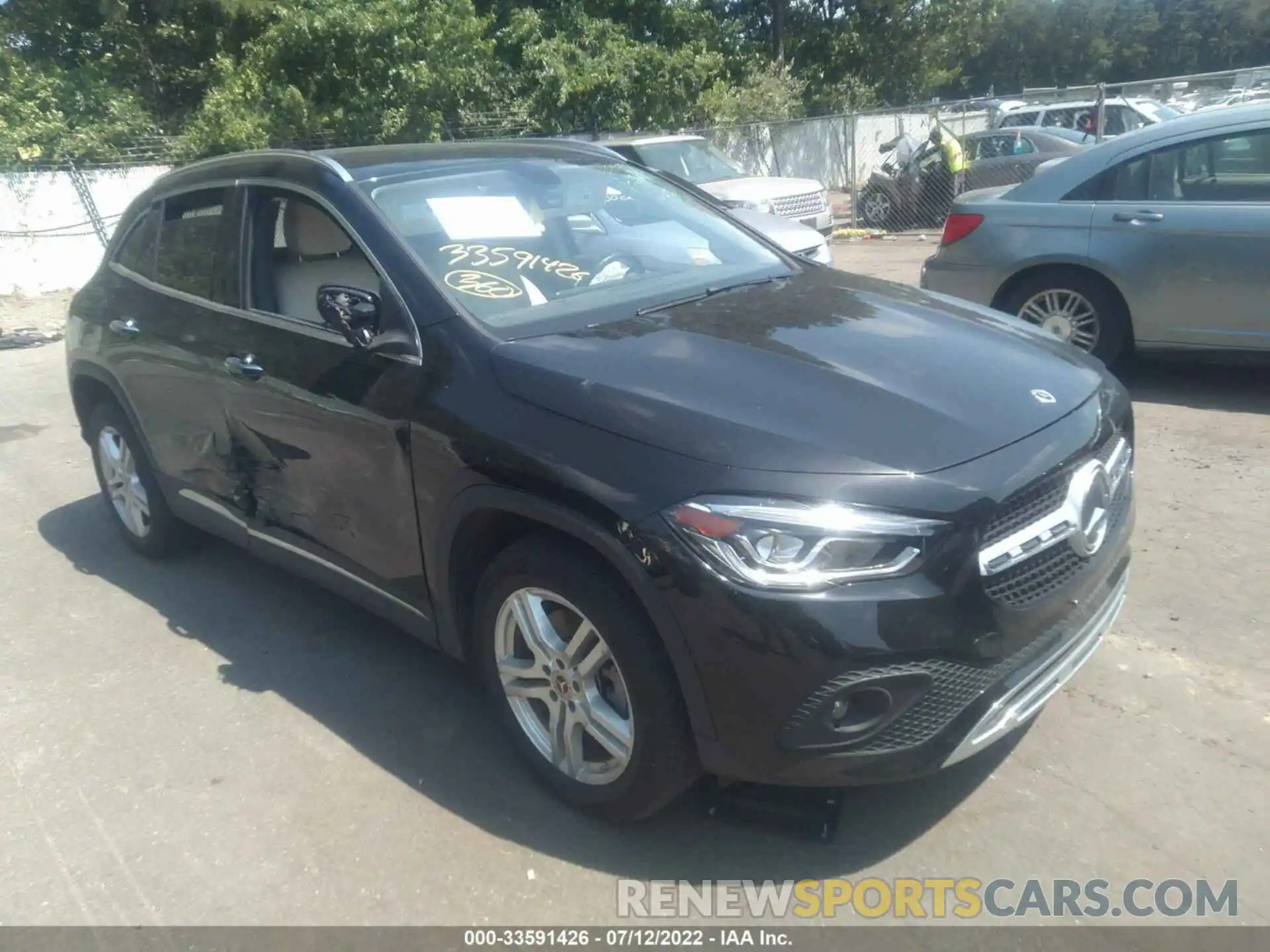 1 Photograph of a damaged car W1N4N4HB5MJ279728 MERCEDES-BENZ GLA 2021