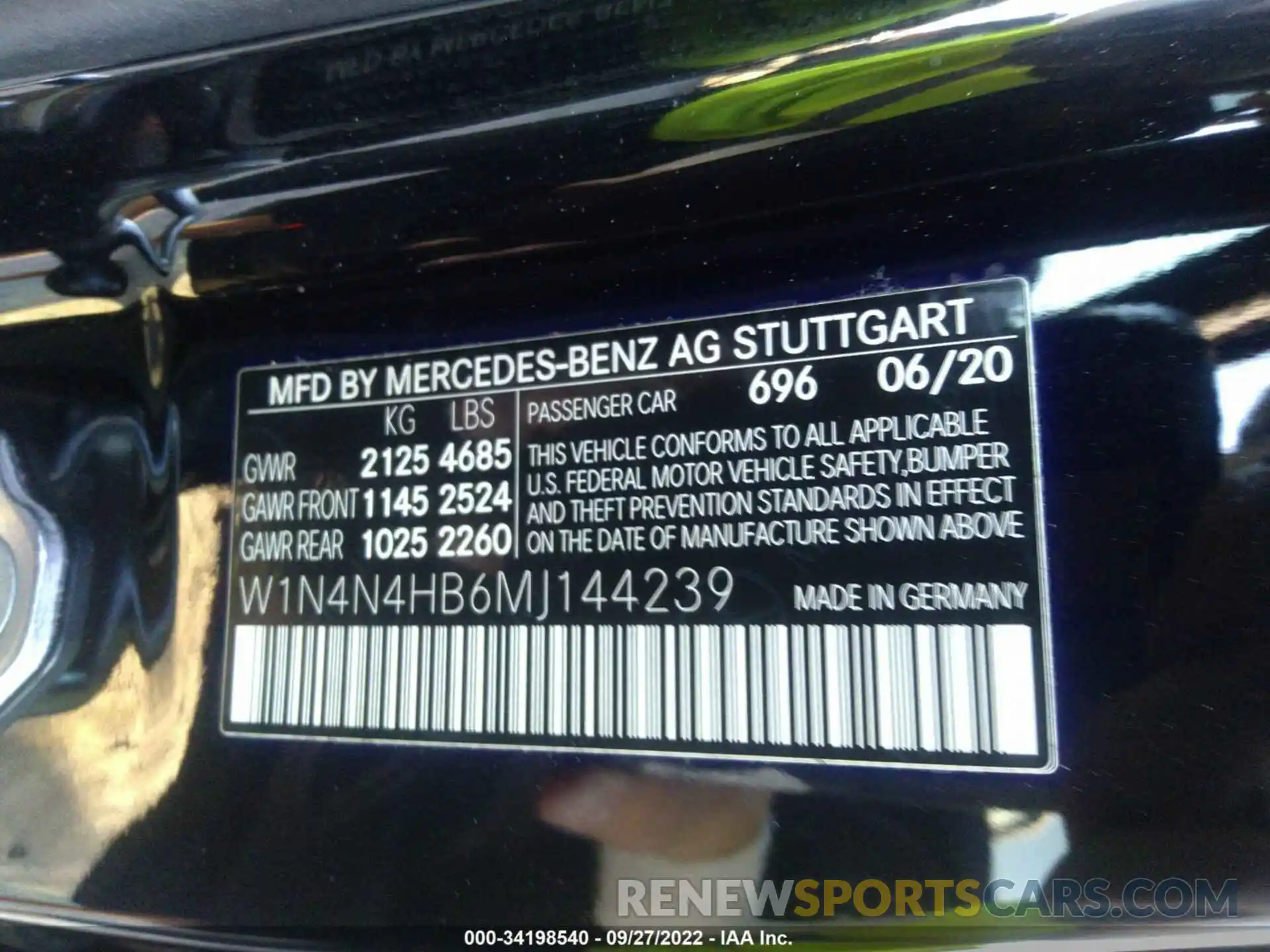 9 Photograph of a damaged car W1N4N4HB6MJ144239 MERCEDES-BENZ GLA 2021