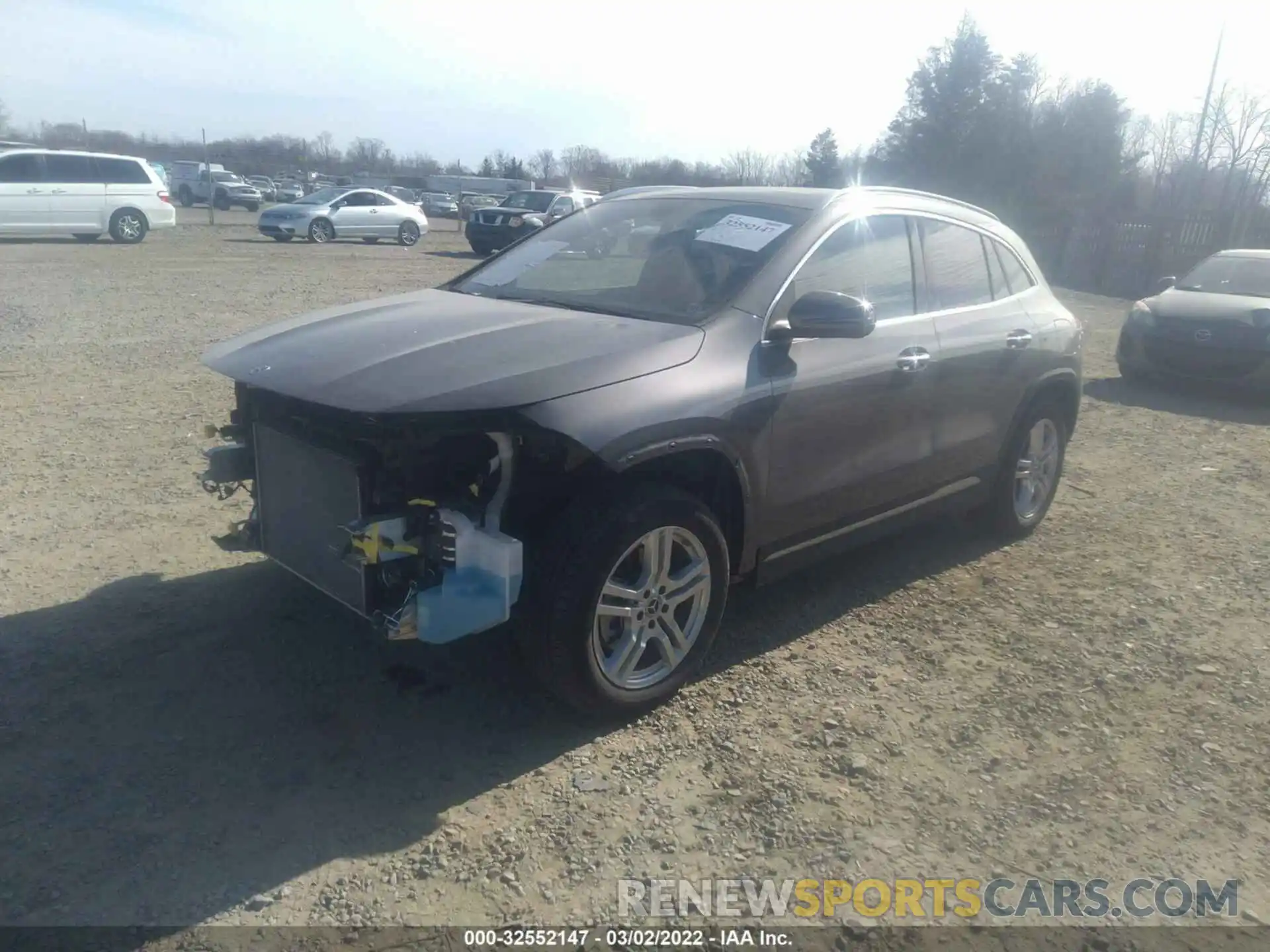 2 Photograph of a damaged car W1N4N4HB6MJ190525 MERCEDES-BENZ GLA 2021