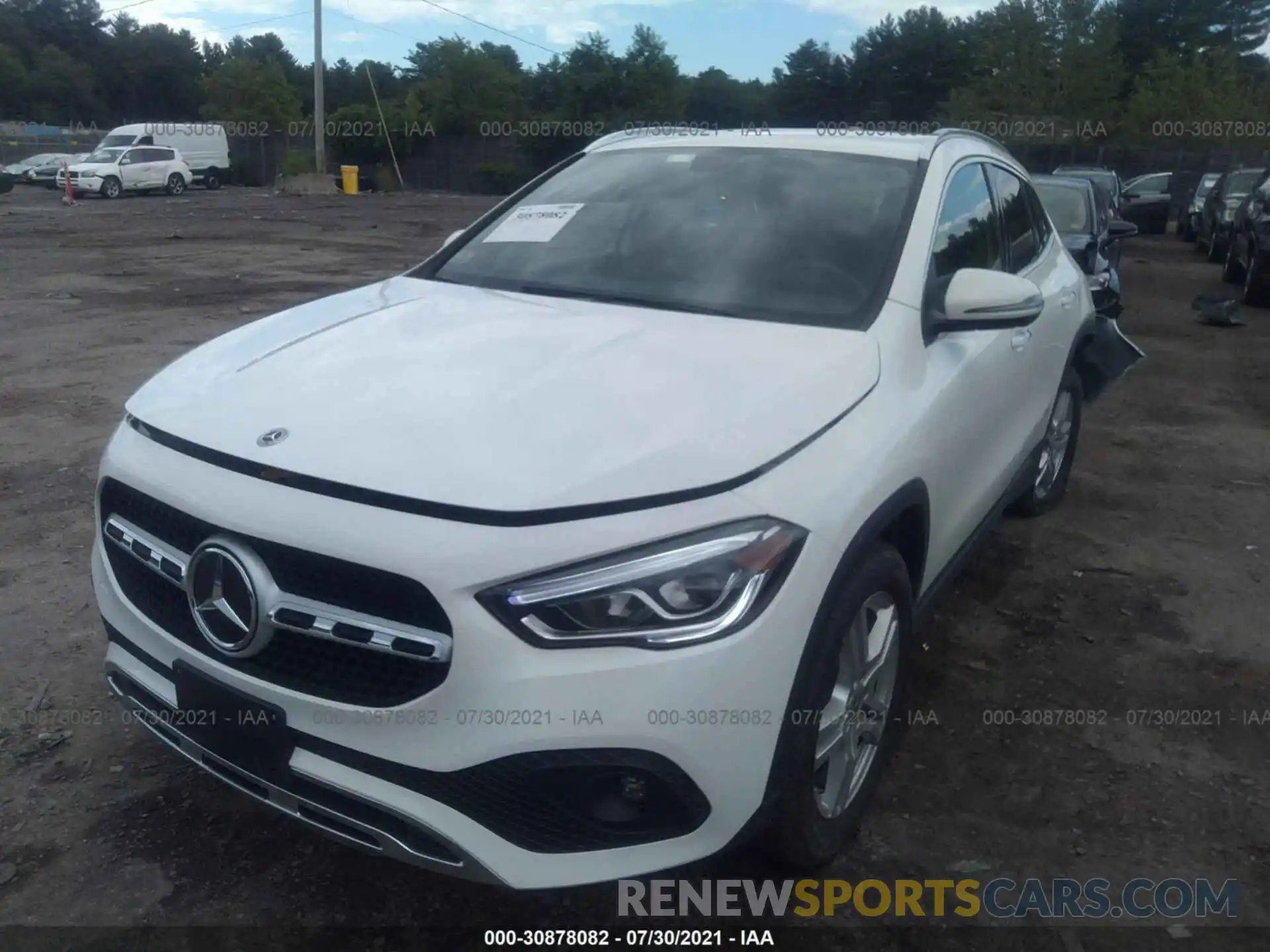 2 Photograph of a damaged car W1N4N4HB6MJ275168 MERCEDES-BENZ GLA 2021