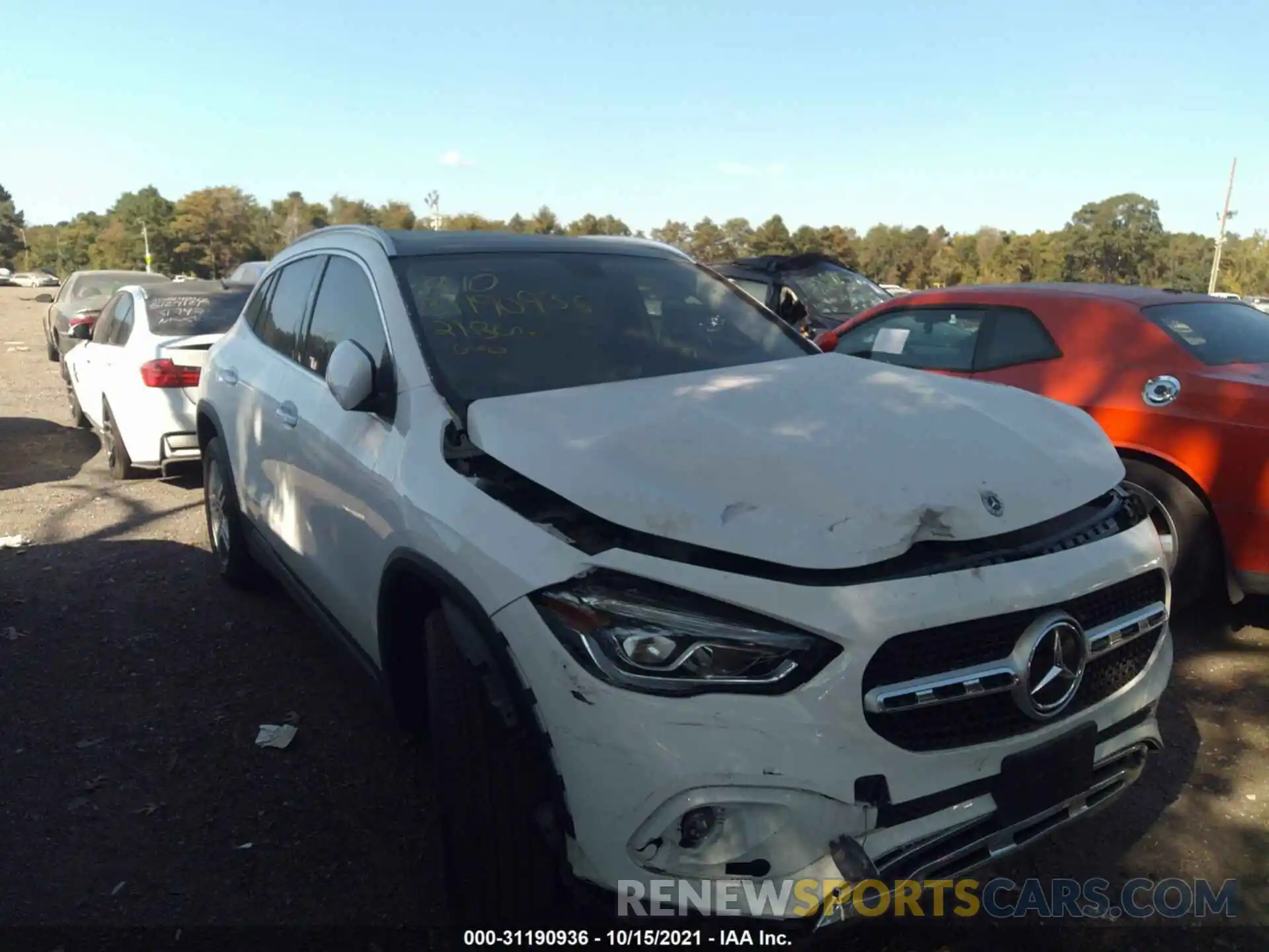 1 Photograph of a damaged car W1N4N4HB7MJ169652 MERCEDES-BENZ GLA 2021