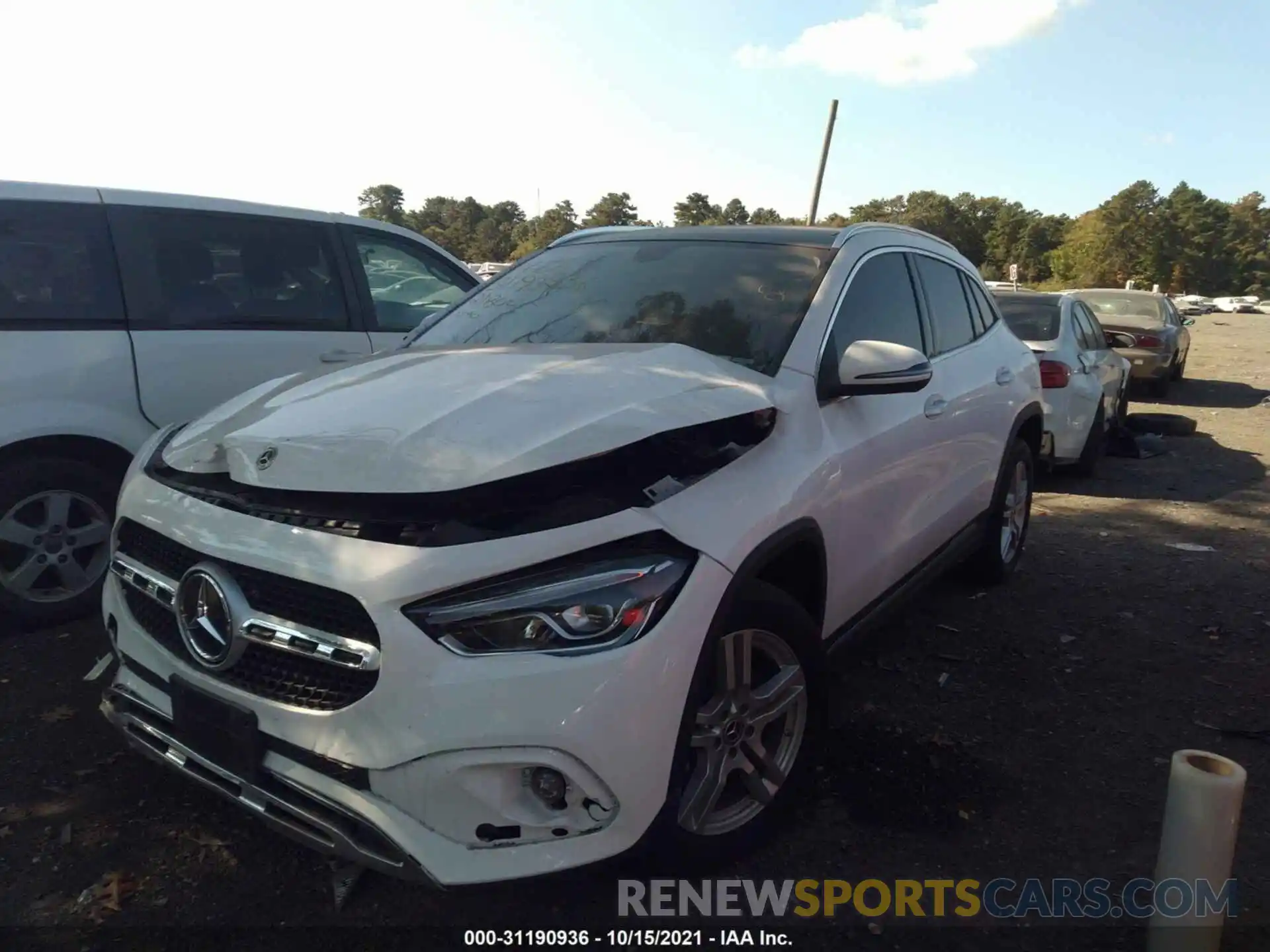 2 Photograph of a damaged car W1N4N4HB7MJ169652 MERCEDES-BENZ GLA 2021